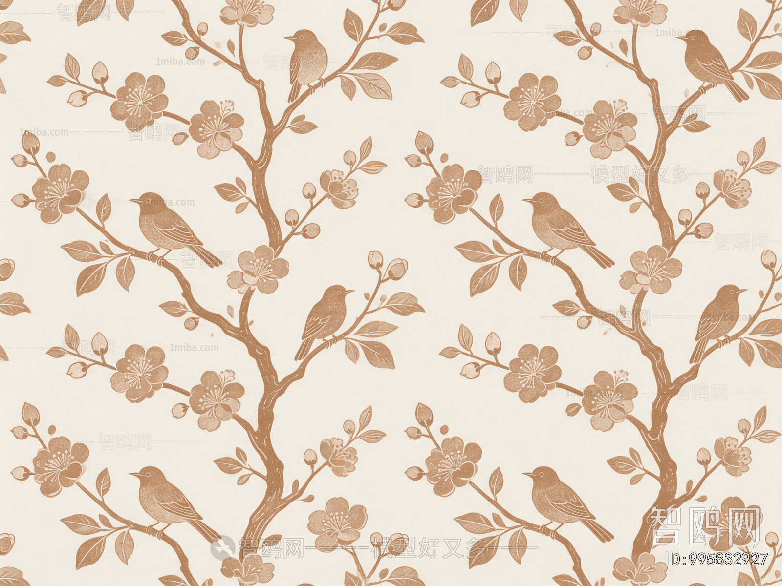 Animal And Plant Pattern Wallpaper
