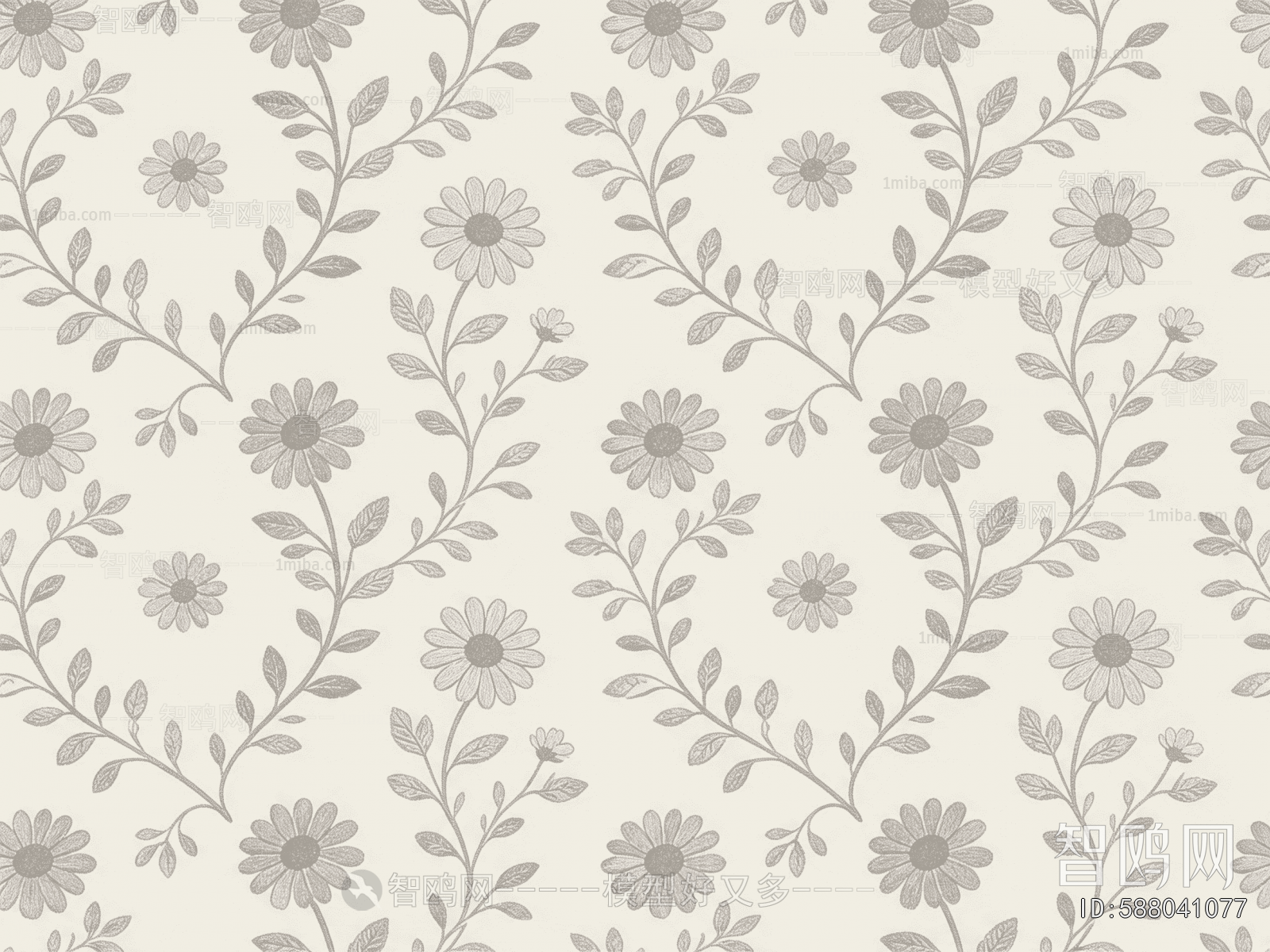Animal And Plant Pattern Wallpaper