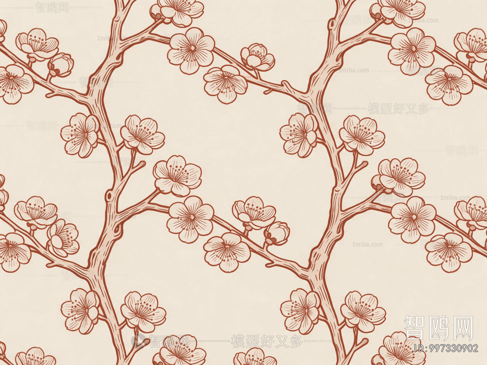 Animal And Plant Pattern Wallpaper