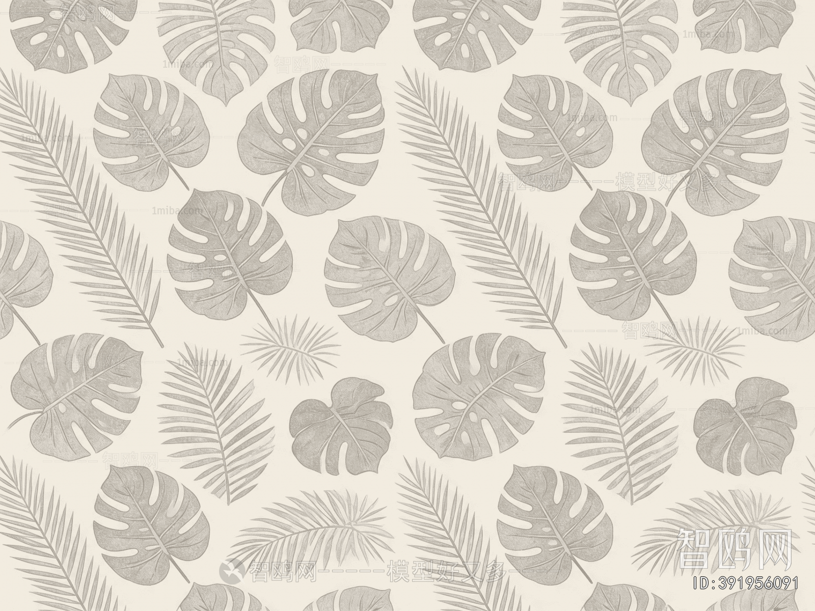Animal And Plant Pattern Wallpaper