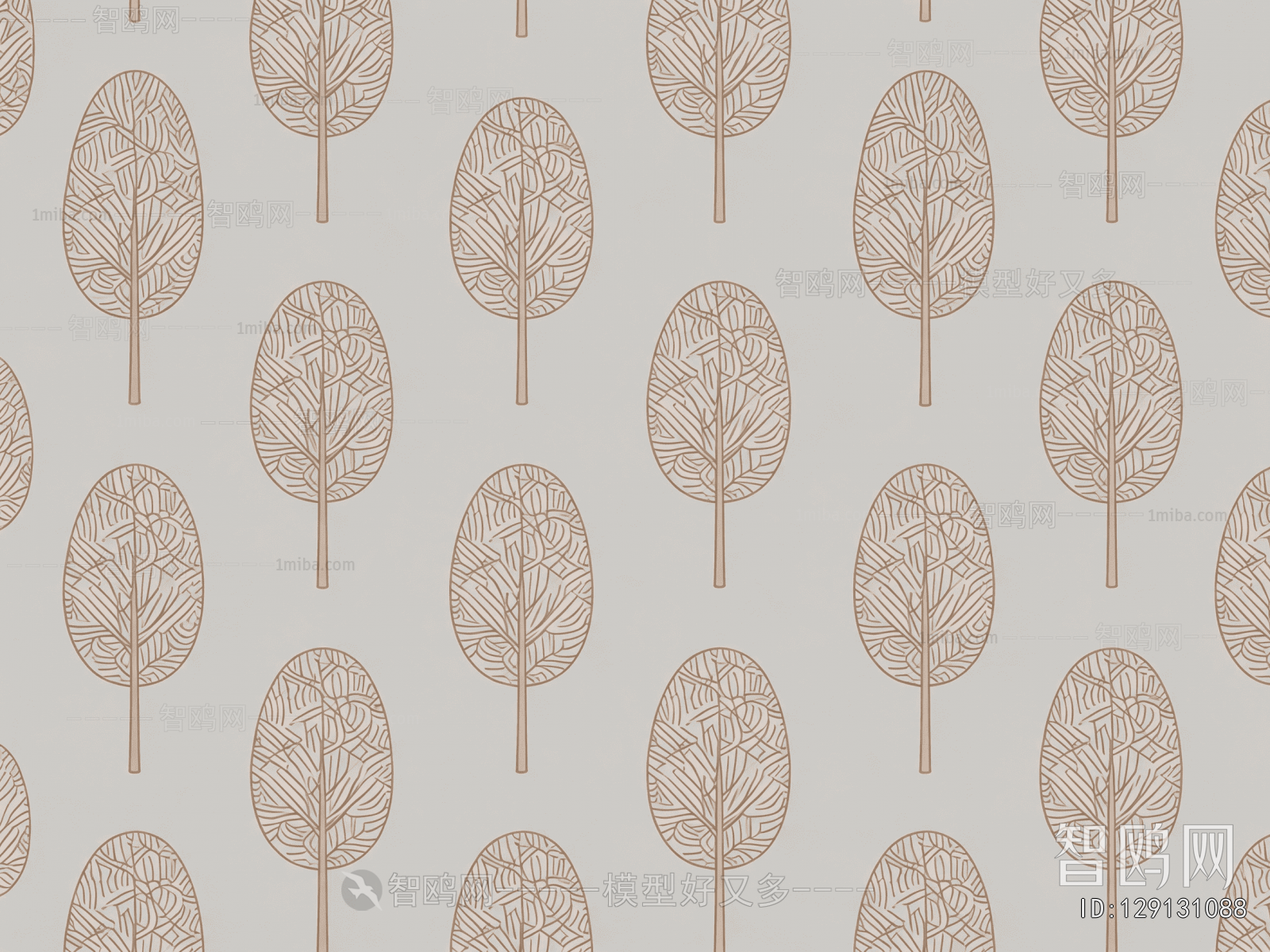 Animal And Plant Pattern Wallpaper