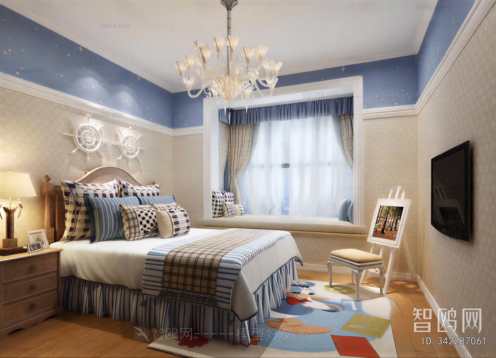 Mediterranean Style Bedroom