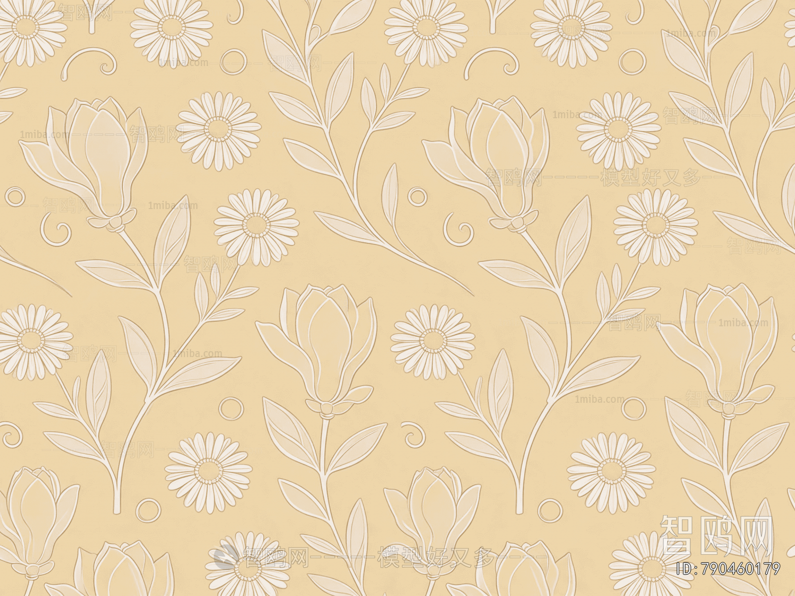 Animal And Plant Pattern Wallpaper