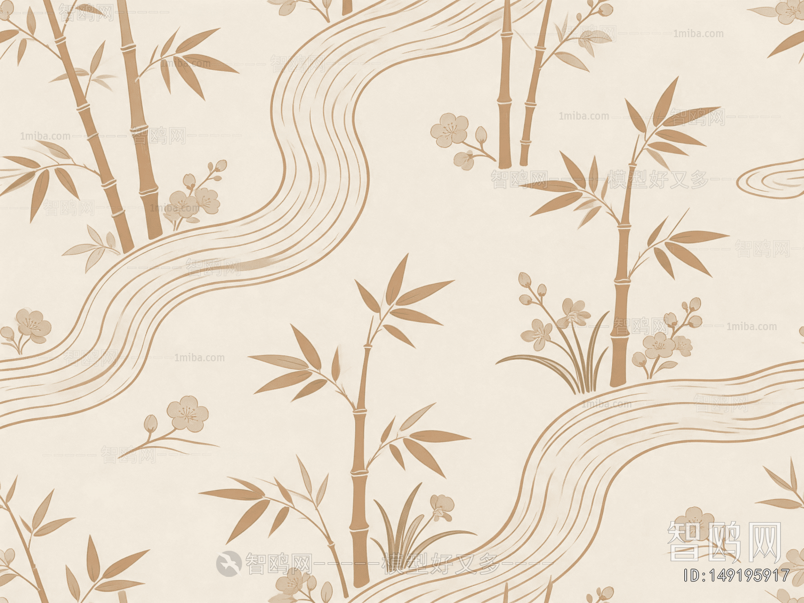 Animal And Plant Pattern Wallpaper