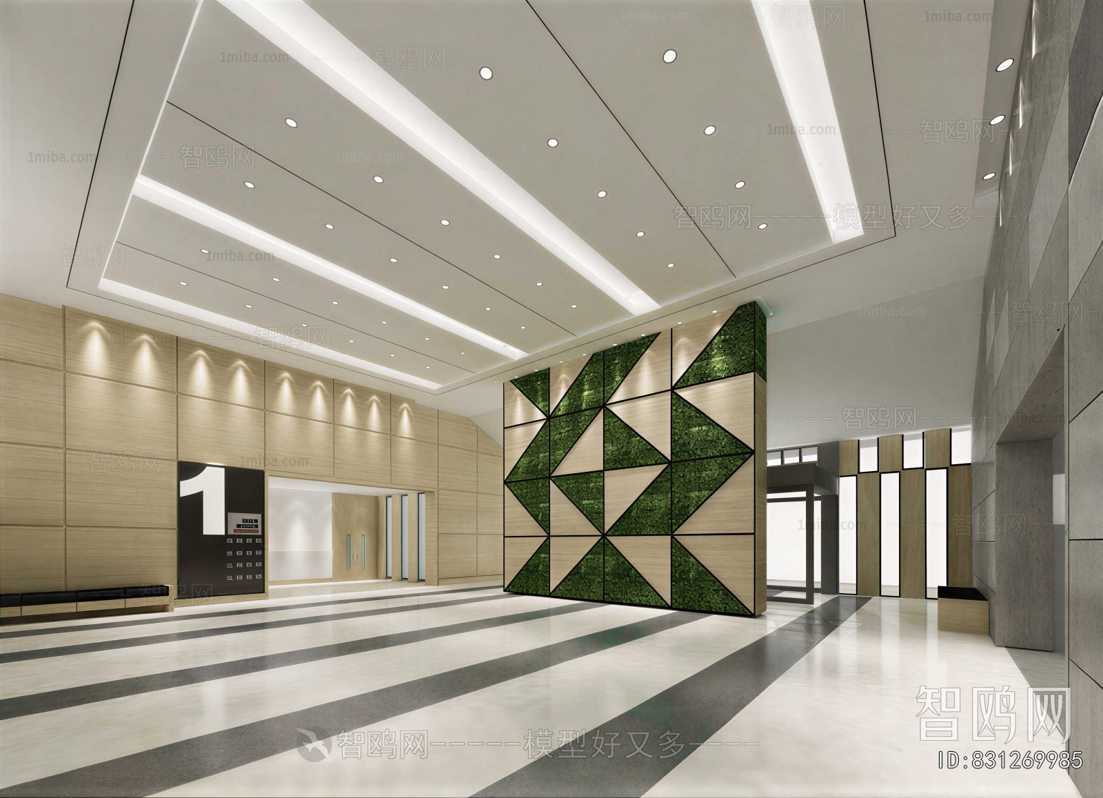 Modern Office Reception Desk