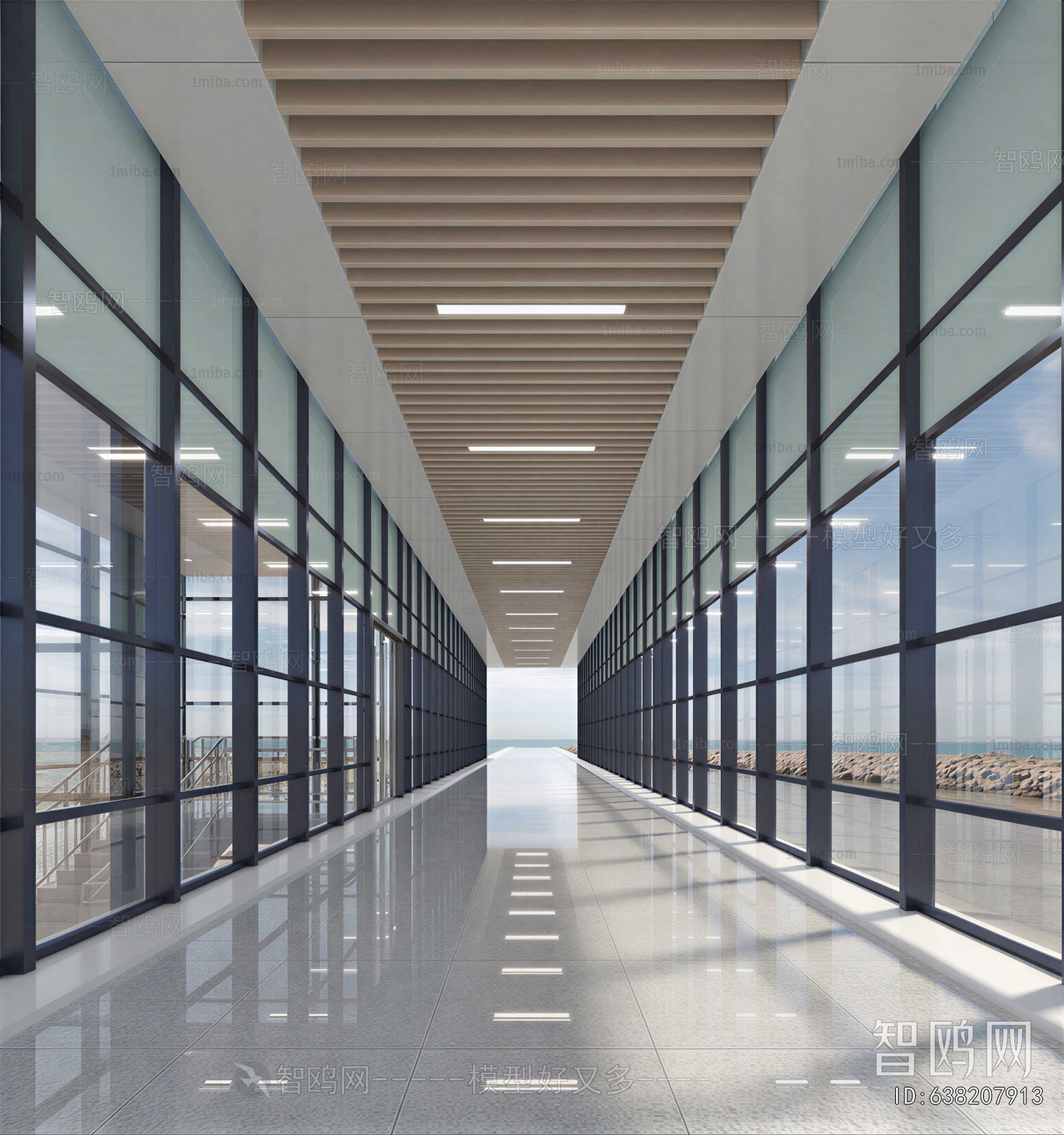 Modern Office Aisle