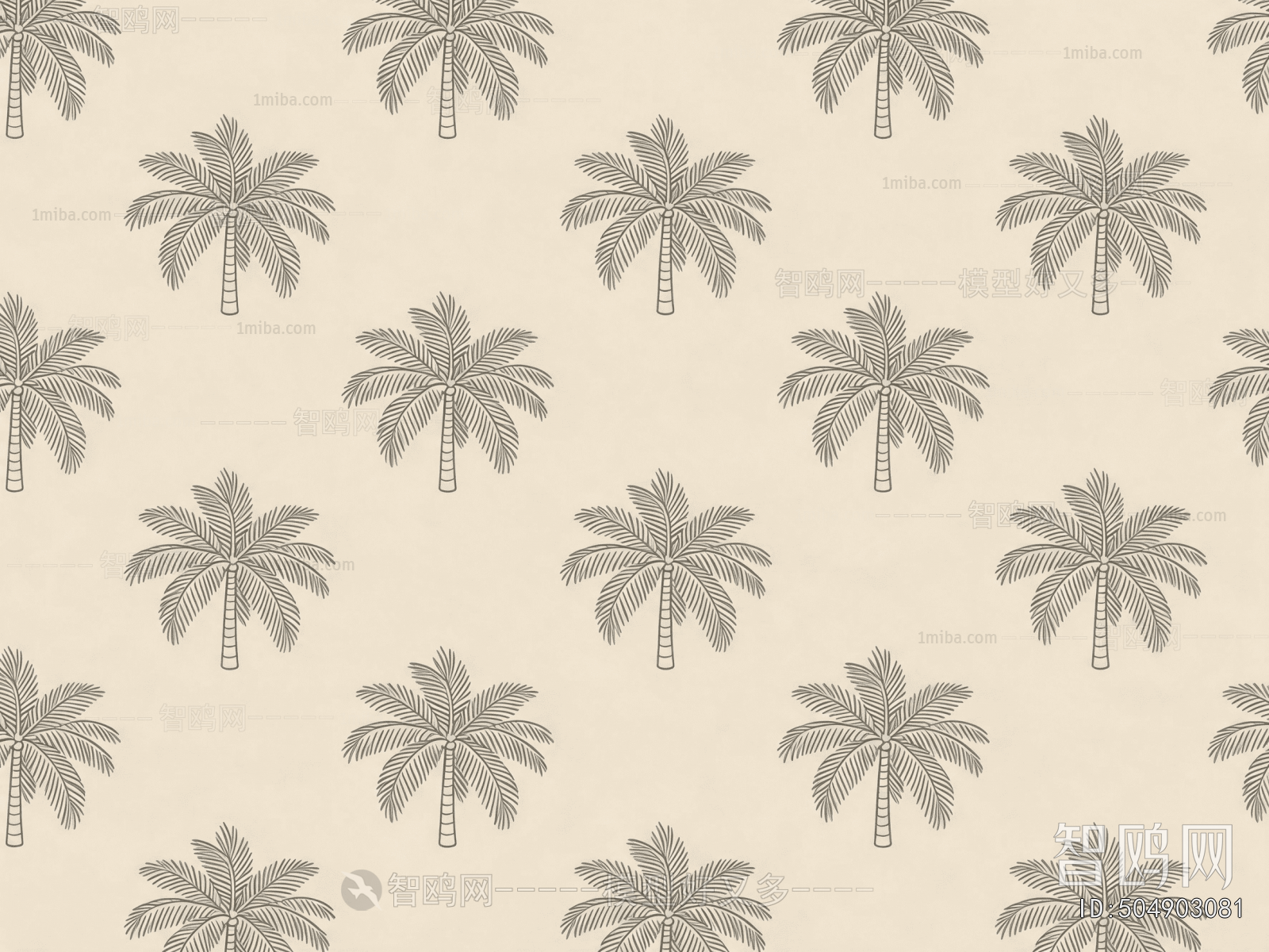 Animal And Plant Pattern Wallpaper