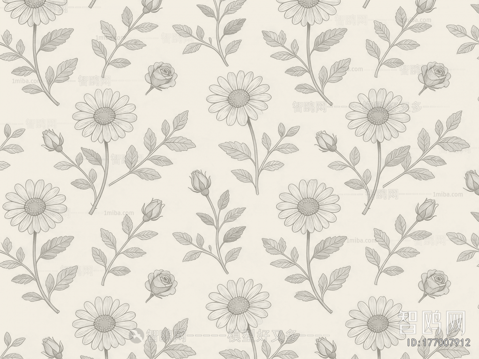 Animal And Plant Pattern Wallpaper