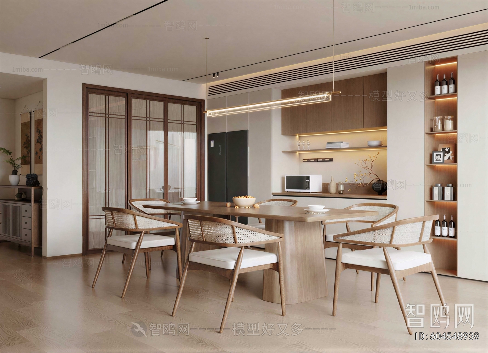 New Chinese Style Dining Room