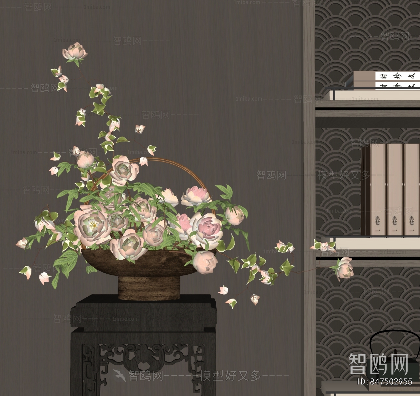 New Chinese Style Flower Arrangement