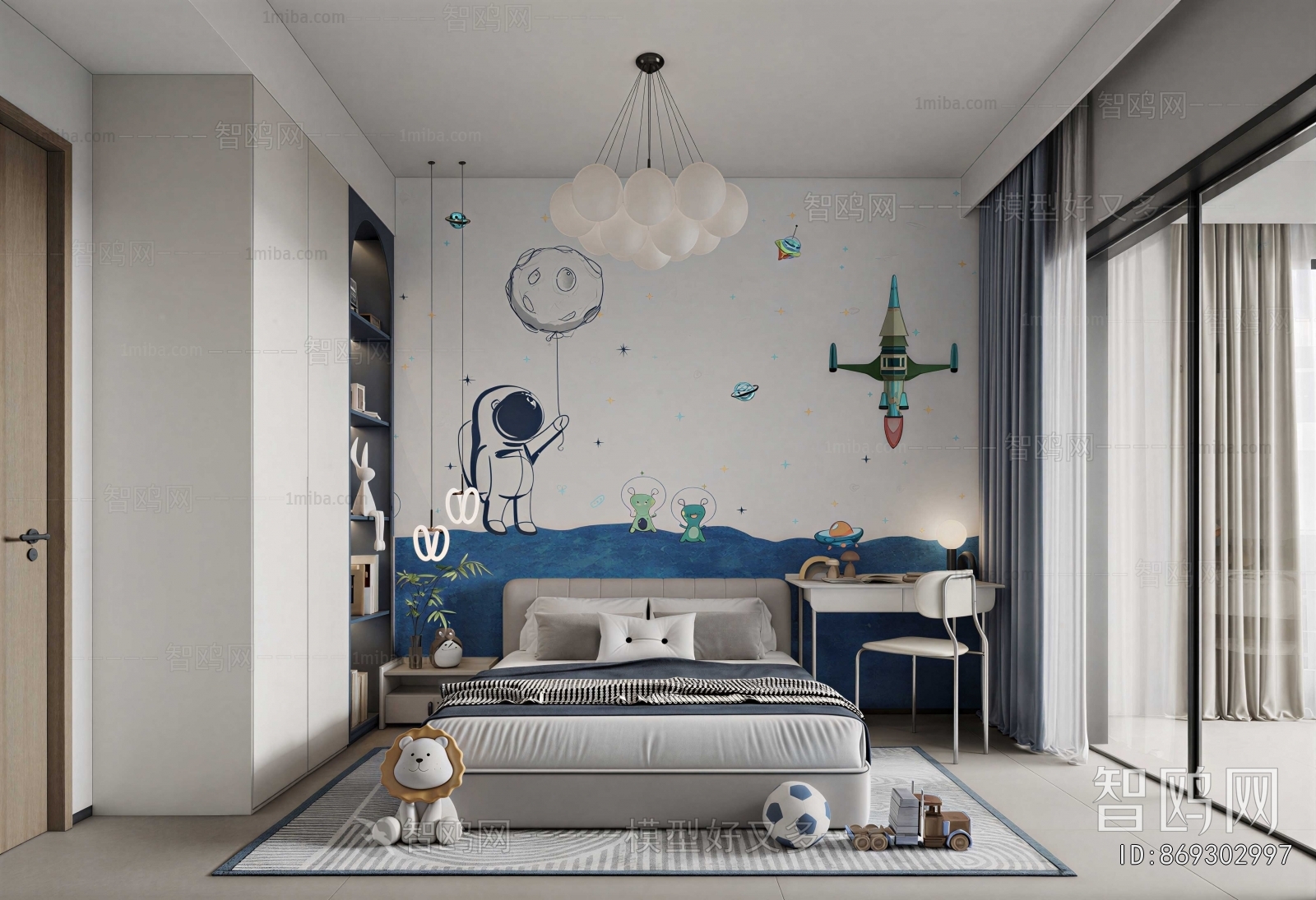 Modern Boy's Room And Son's Room