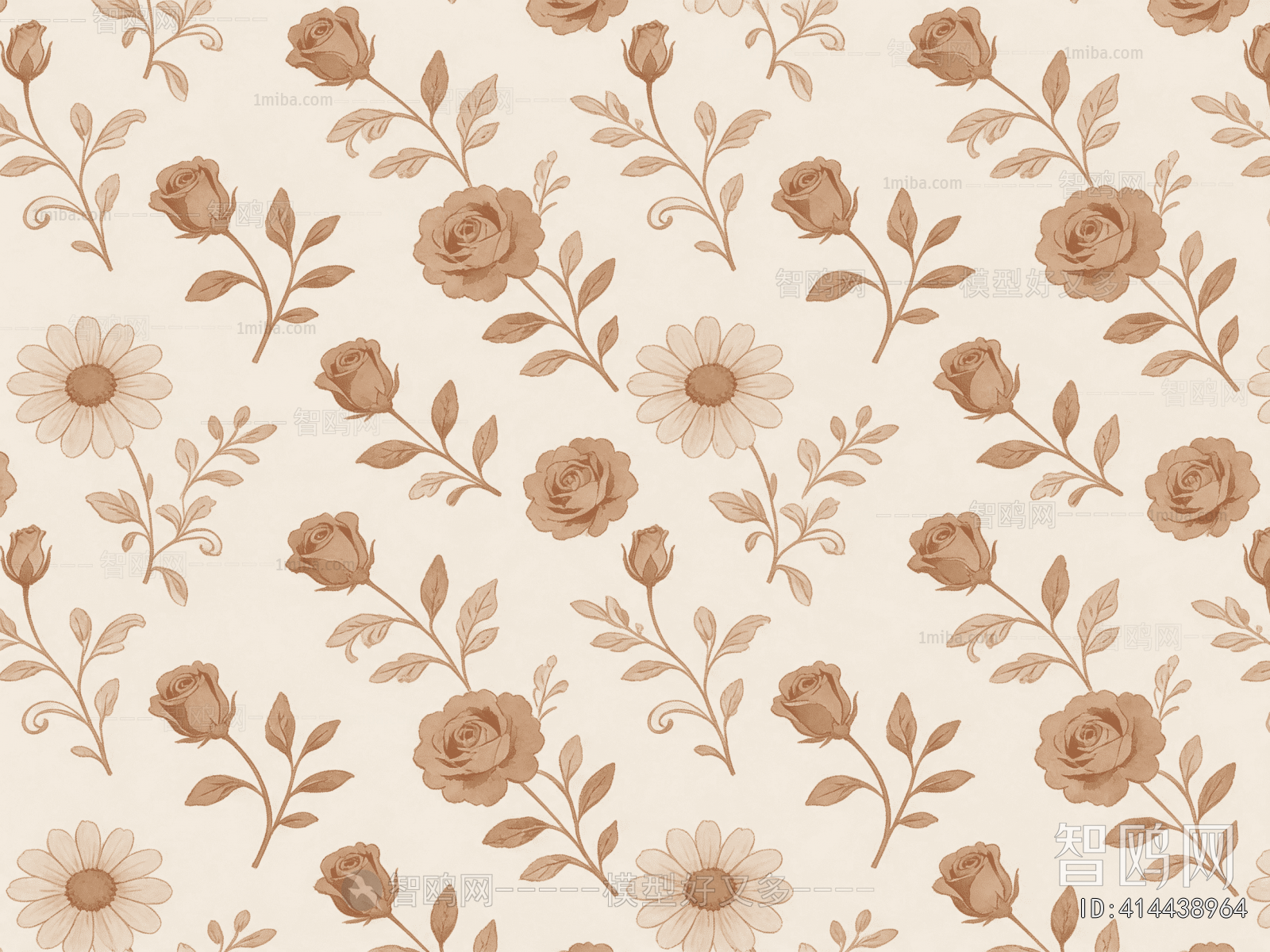 Animal And Plant Pattern Wallpaper