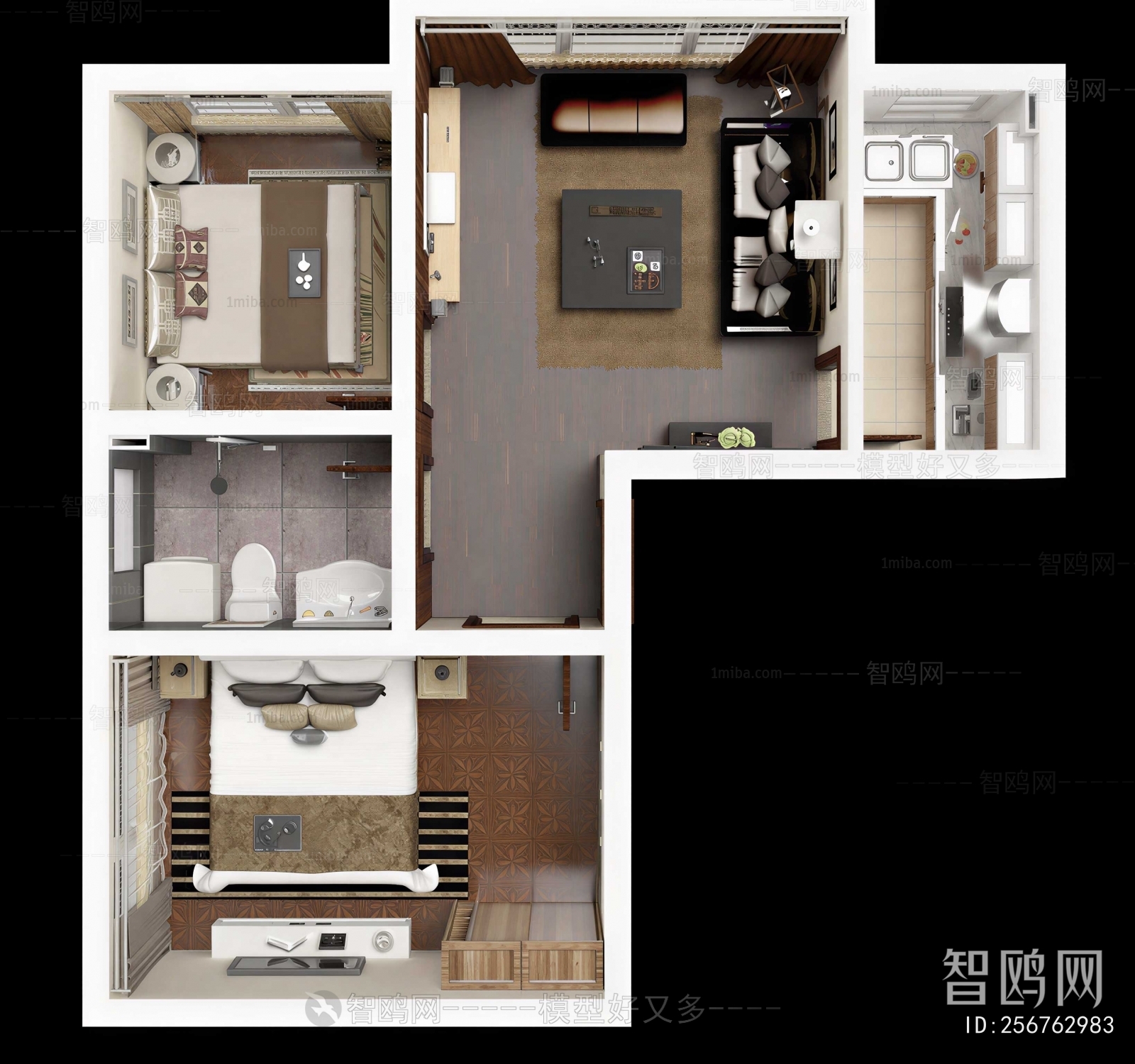 Modern A Bird's-eye View Of Home Decoration
