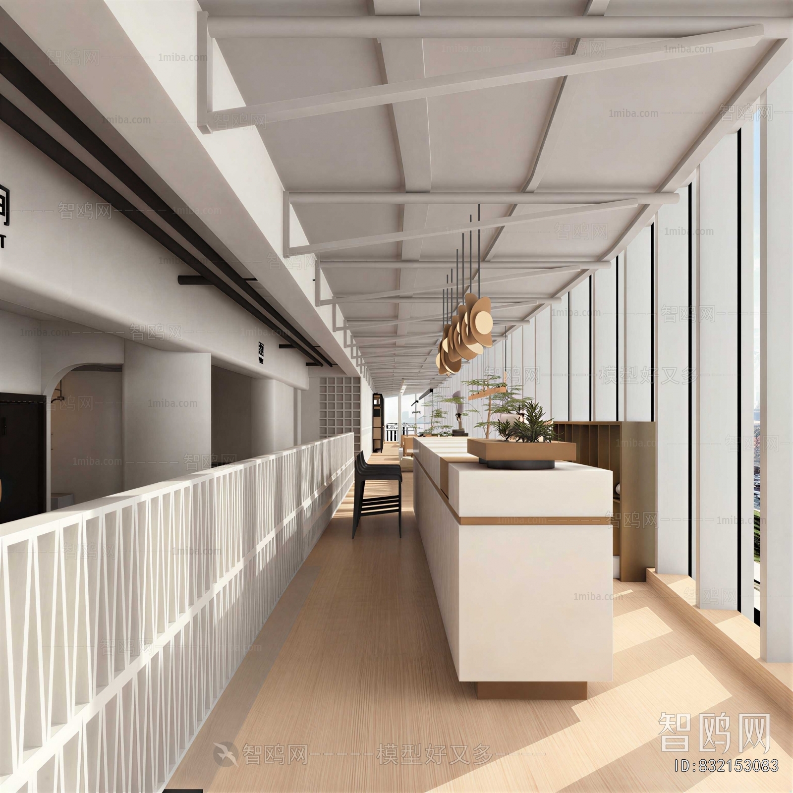 Modern Office Aisle