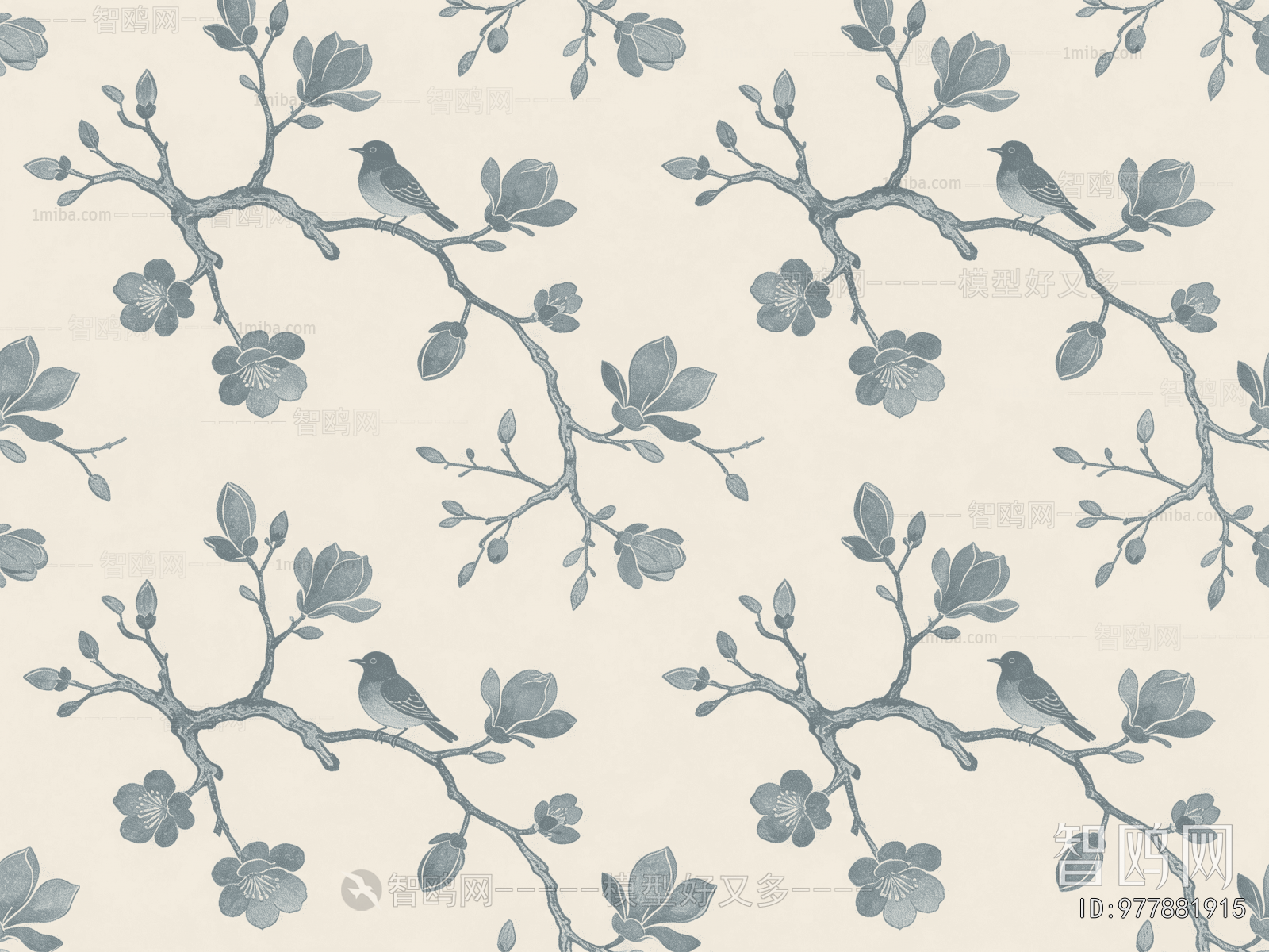Animal And Plant Pattern Wallpaper