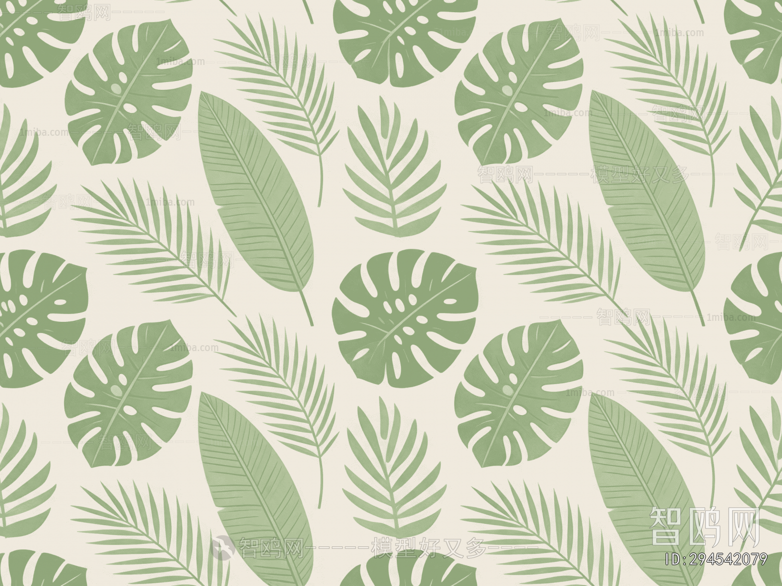 Animal And Plant Pattern Wallpaper