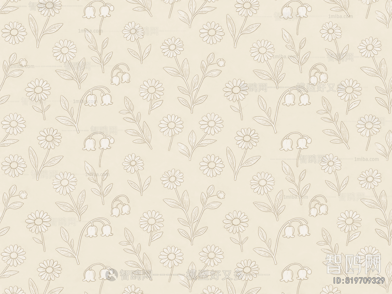 Animal And Plant Pattern Wallpaper