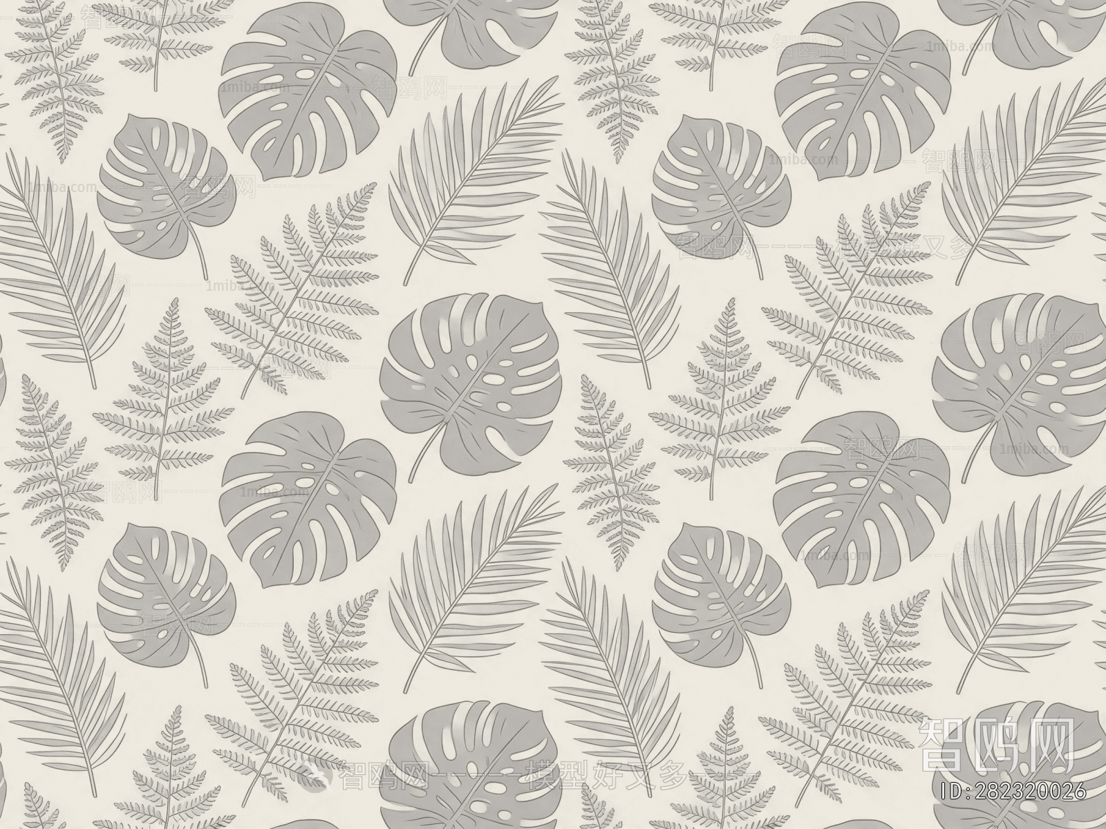 Animal And Plant Pattern Wallpaper