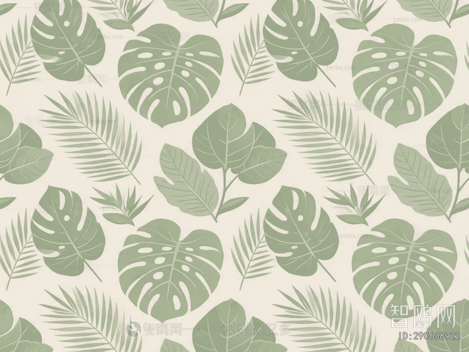 Animal And Plant Pattern Wallpaper