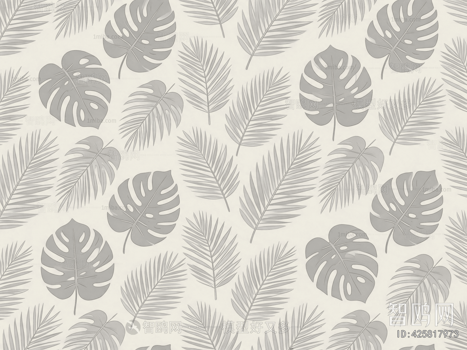 Animal And Plant Pattern Wallpaper
