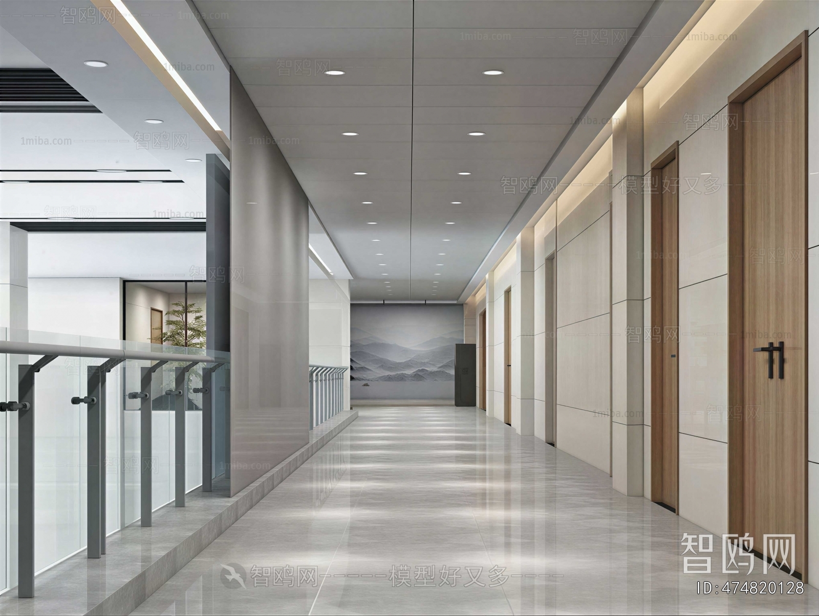 Modern Office Aisle