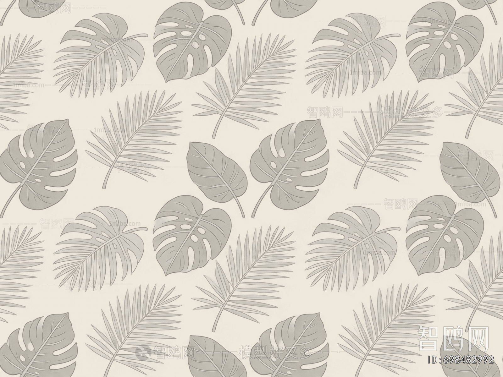 Animal And Plant Pattern Wallpaper