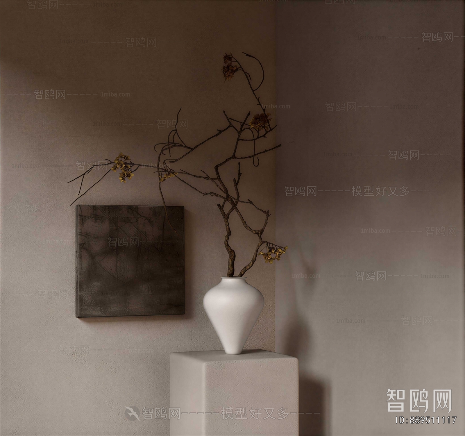 Wabi-sabi Style Dried Branch