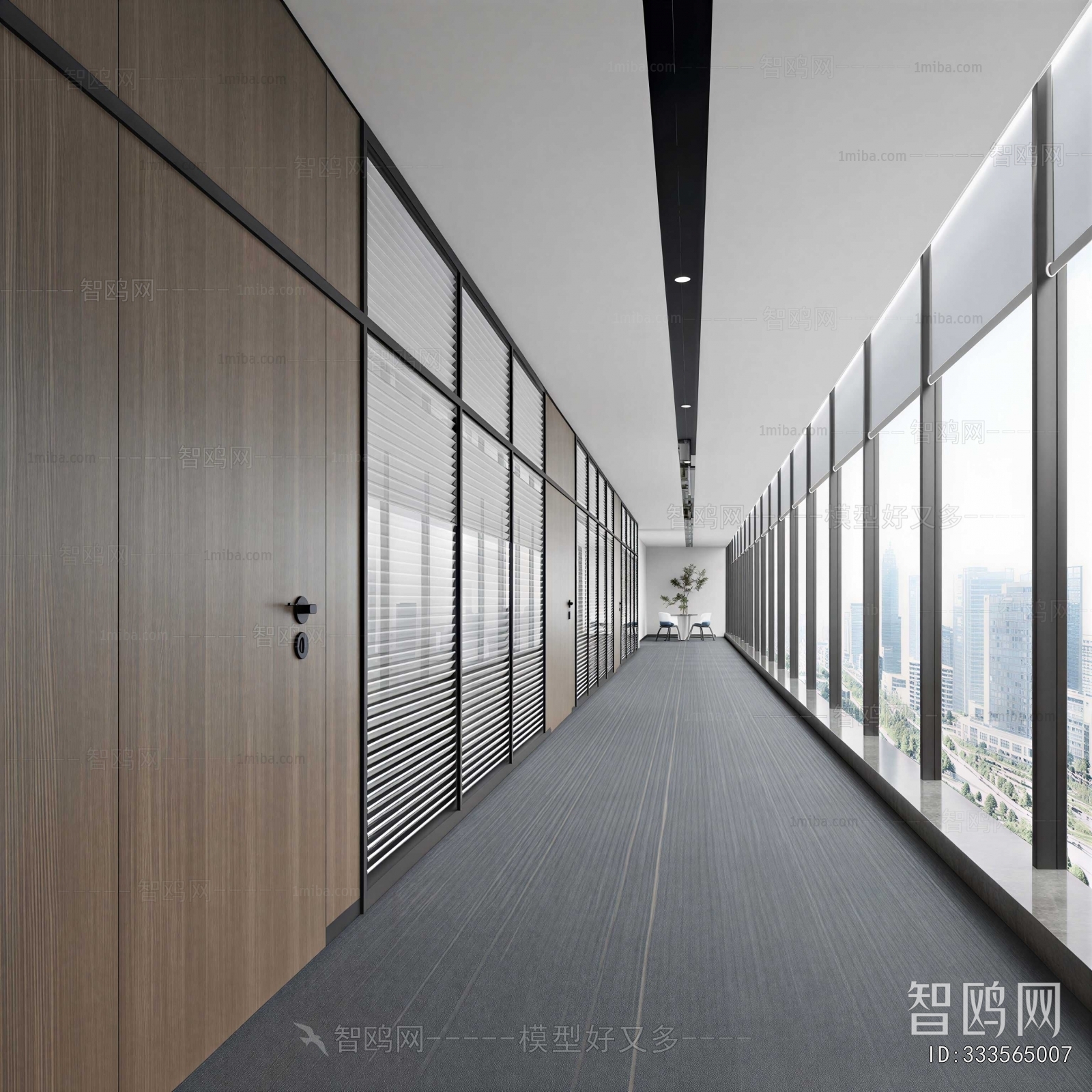 Modern Office Aisle