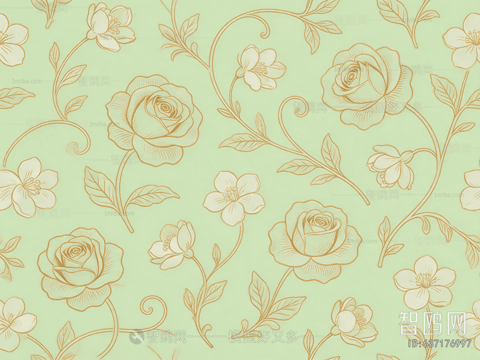 Animal And Plant Pattern Wallpaper