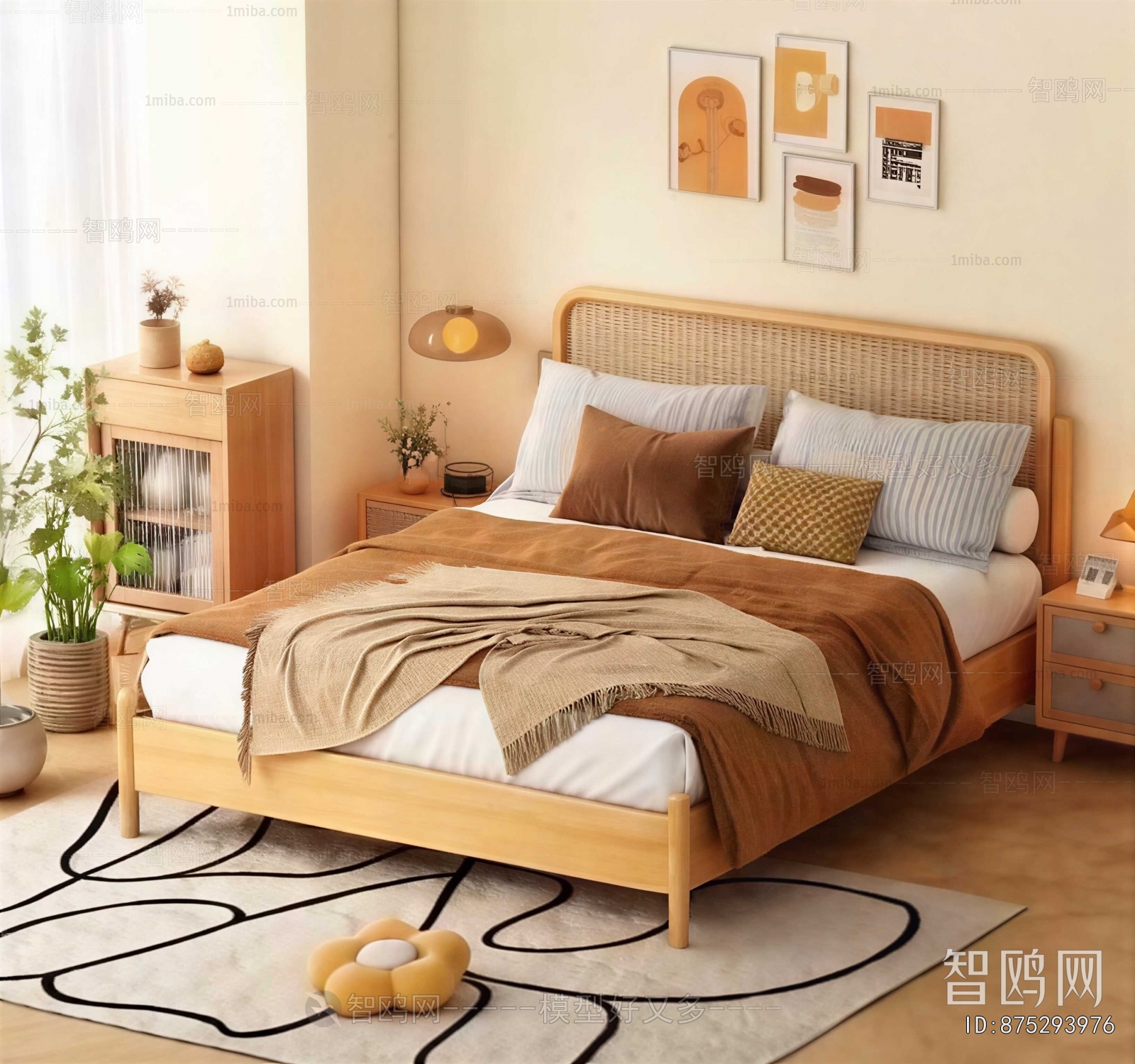 Nordic Style Double Bed