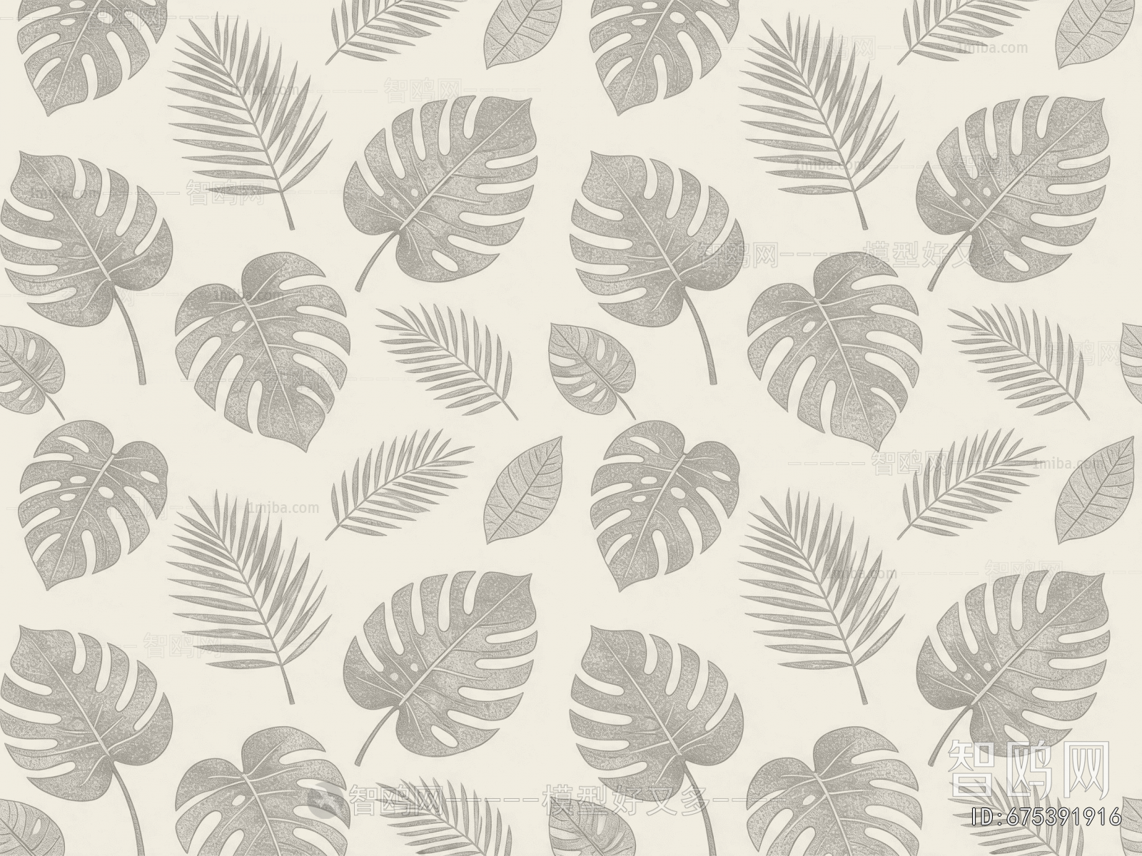 Animal And Plant Pattern Wallpaper