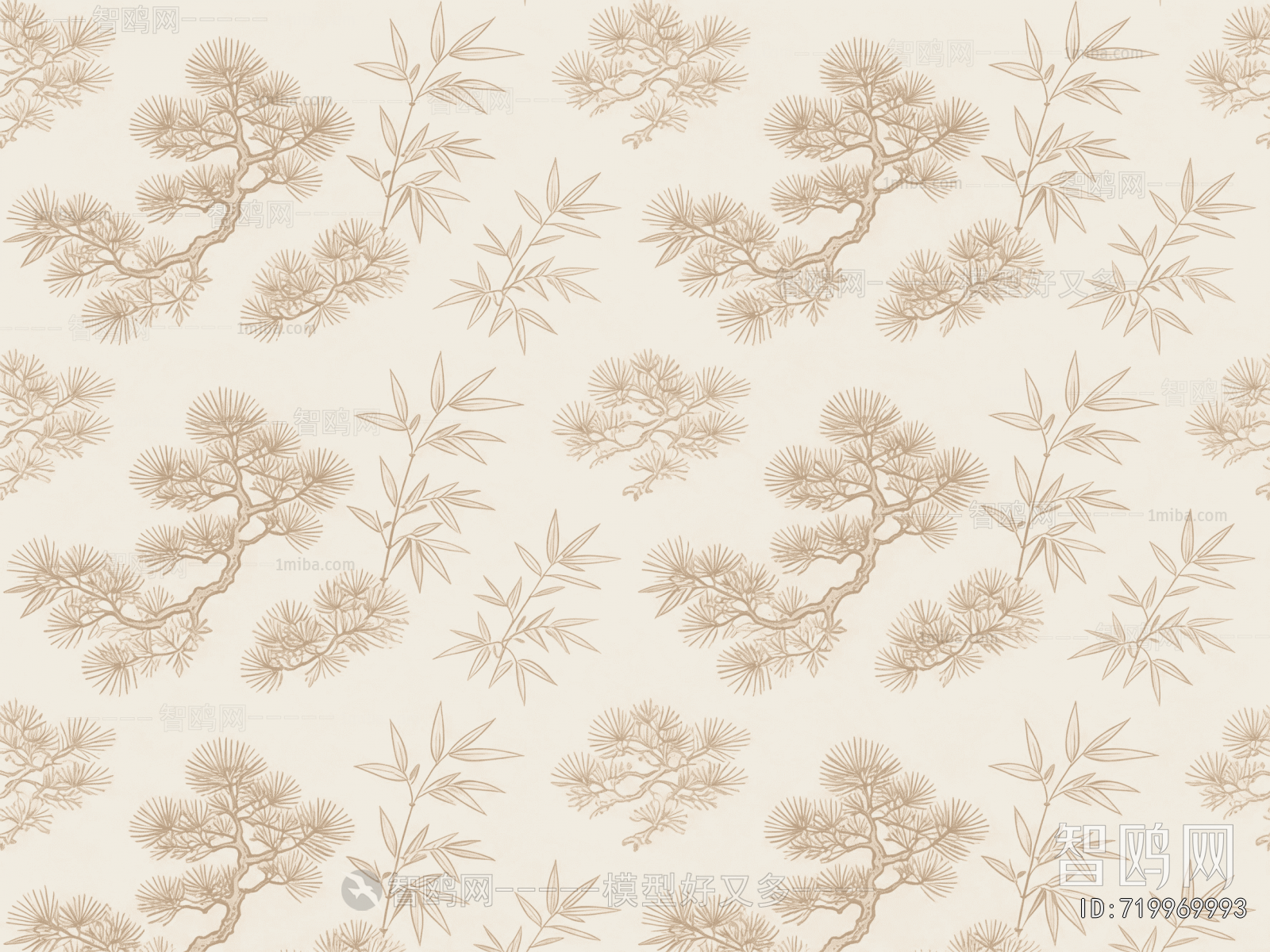 Animal And Plant Pattern Wallpaper