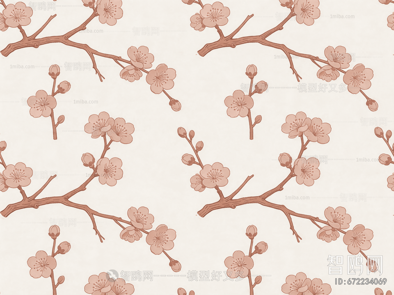 Animal And Plant Pattern Wallpaper