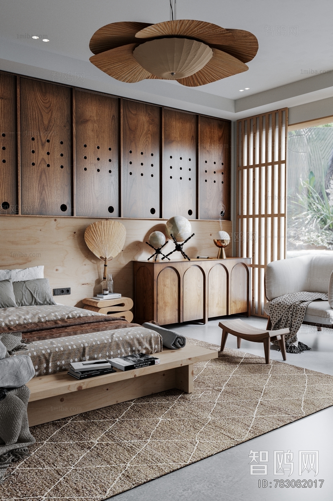 Wabi-sabi Style Bedroom