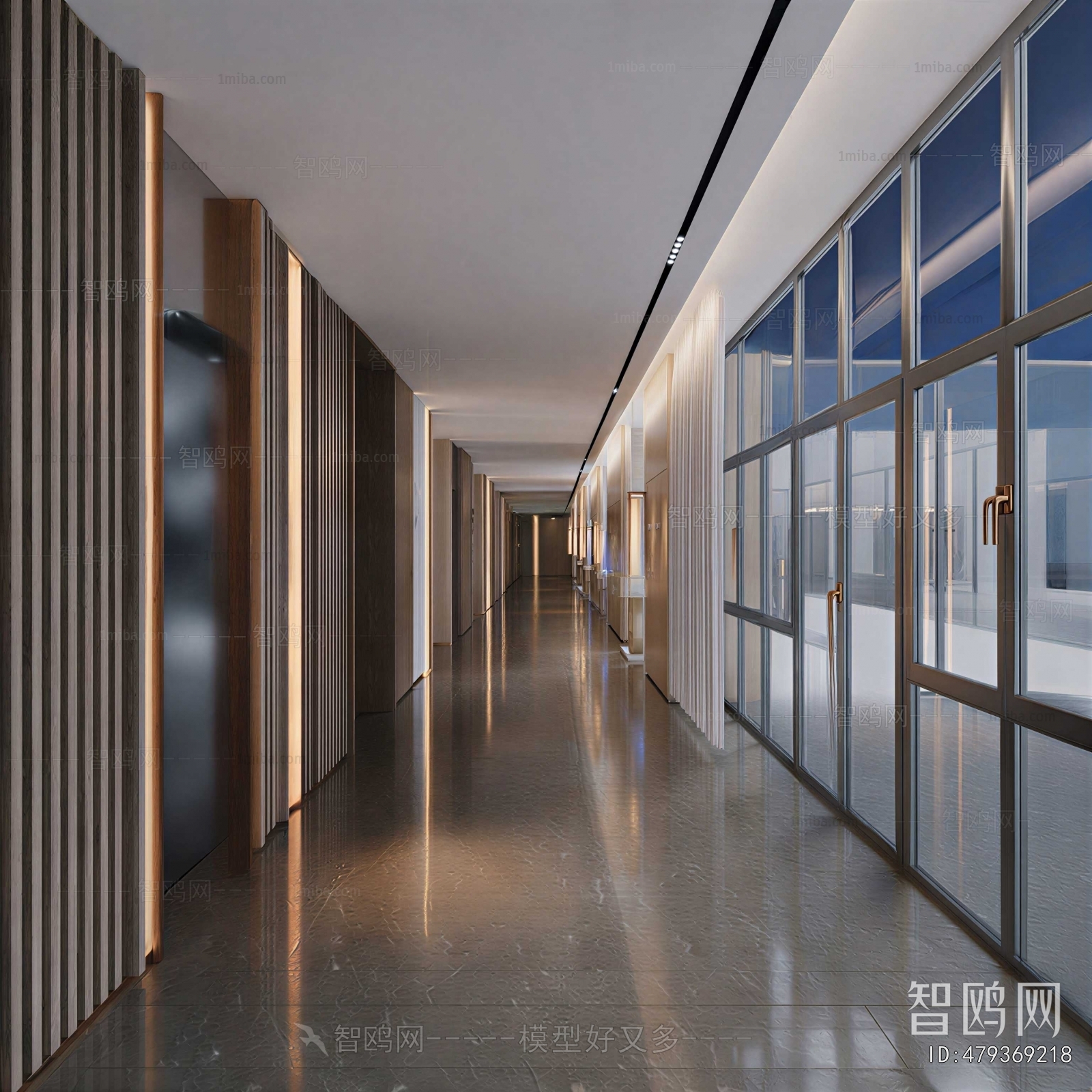 Modern Office Aisle