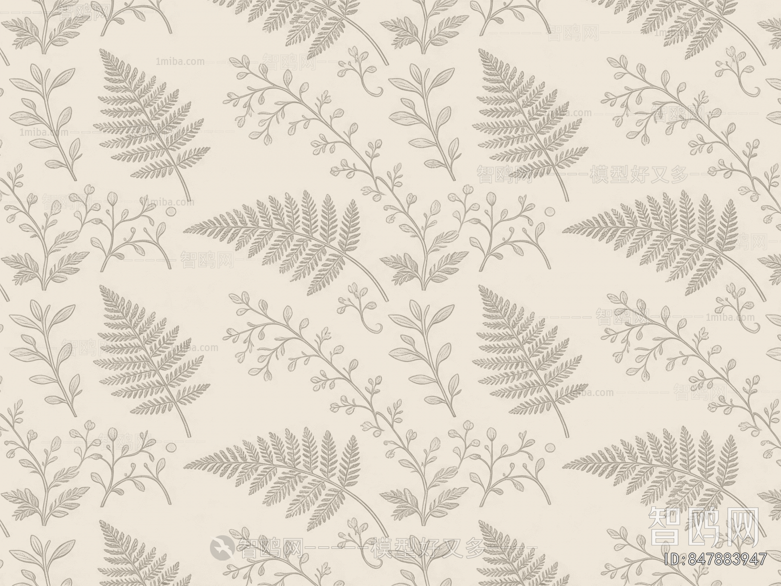Animal And Plant Pattern Wallpaper