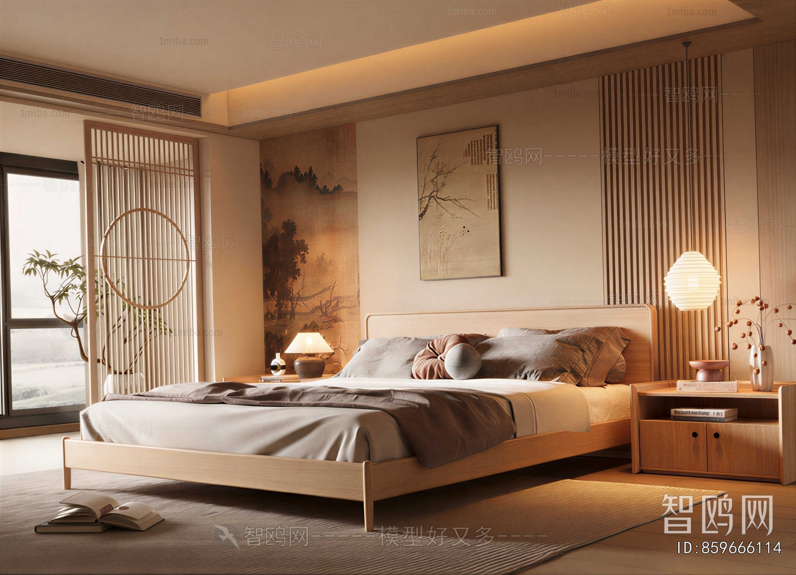 New Chinese Style Bedroom
