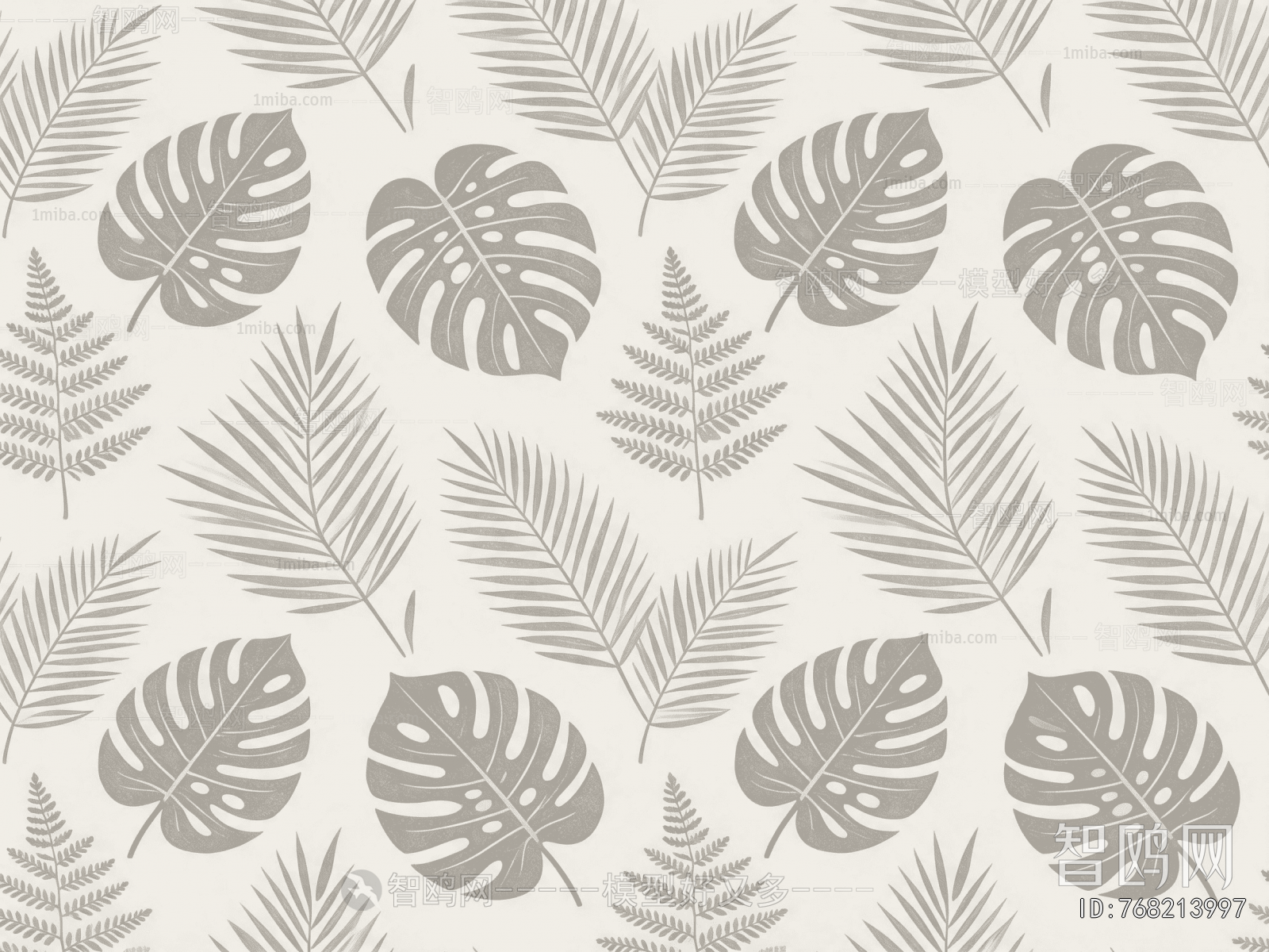 Animal And Plant Pattern Wallpaper