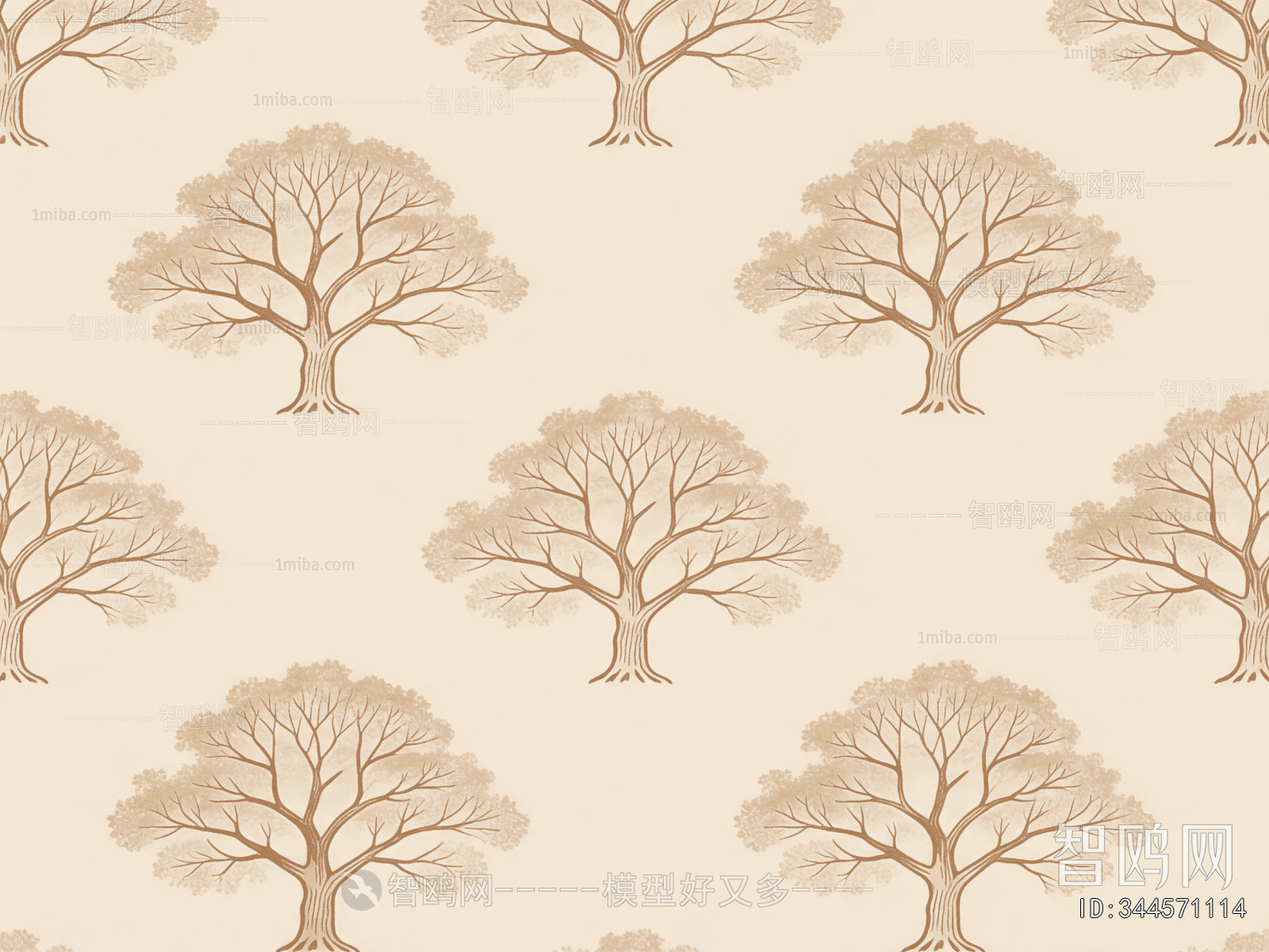 Animal And Plant Pattern Wallpaper