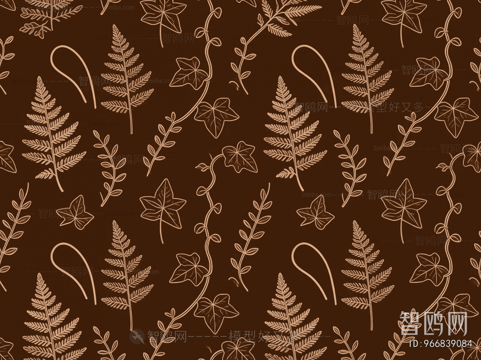 Animal And Plant Pattern Wallpaper