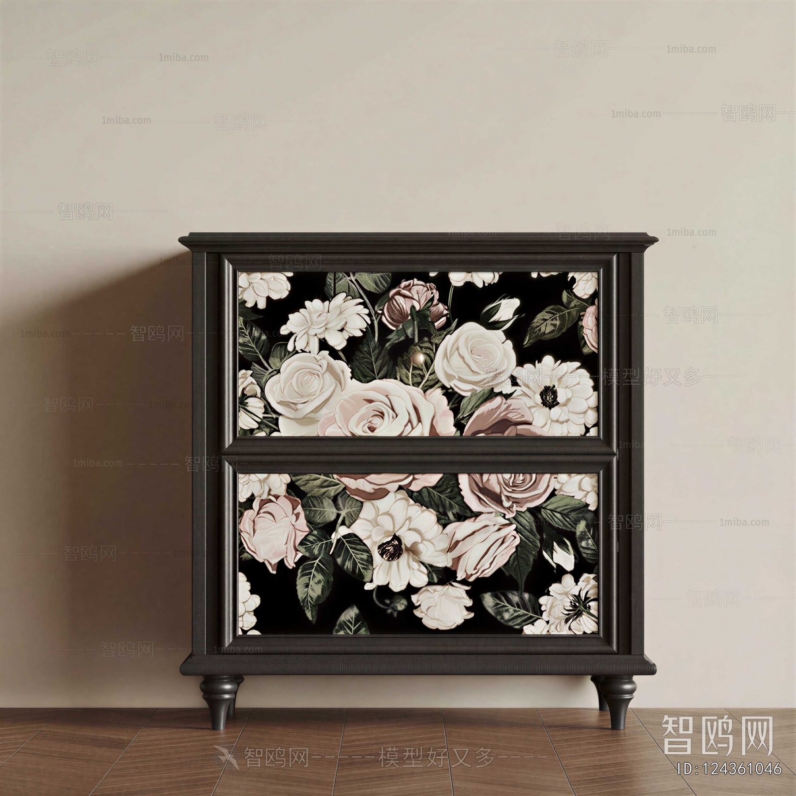 French Style Bedside Cupboard
