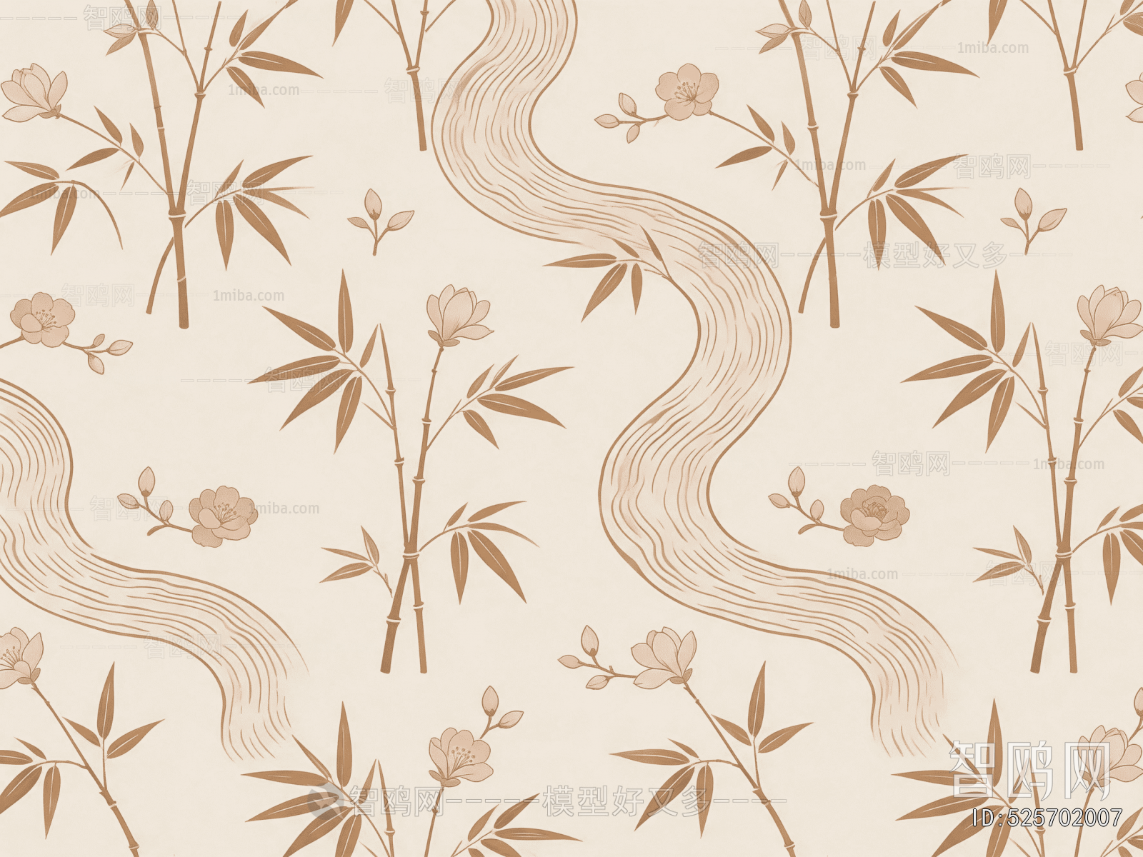 Animal And Plant Pattern Wallpaper