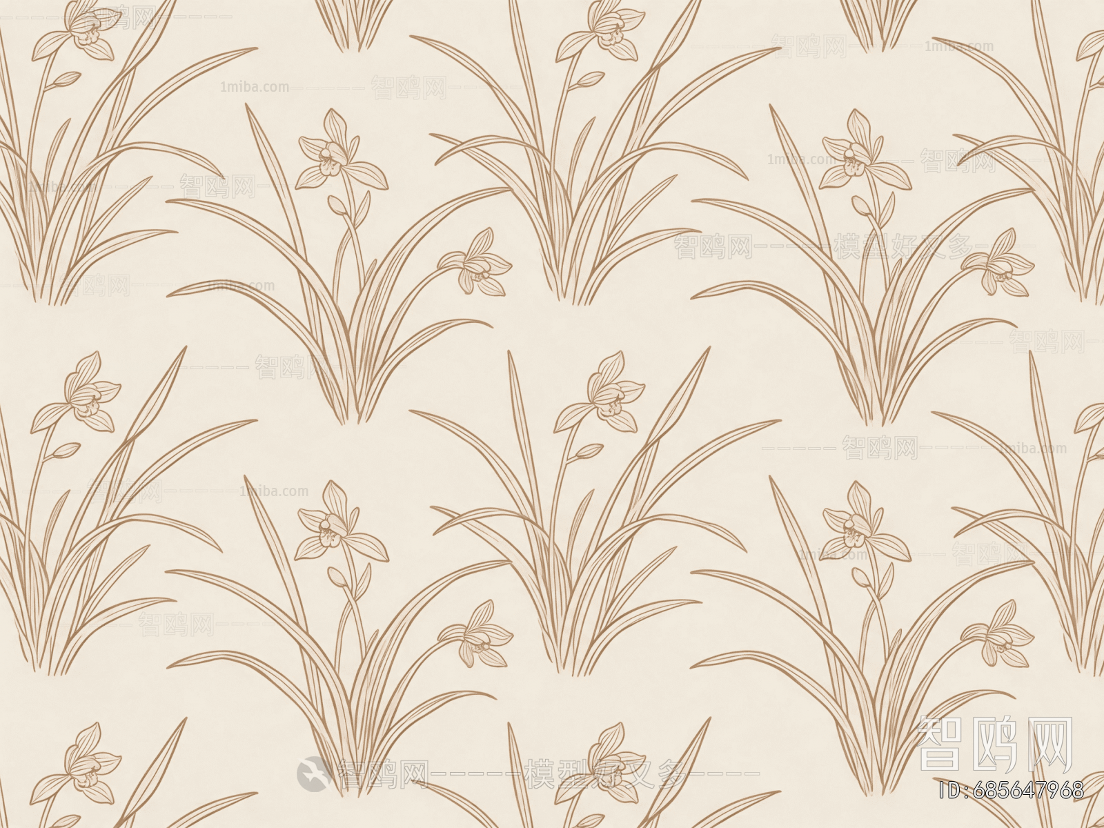 Animal And Plant Pattern Wallpaper