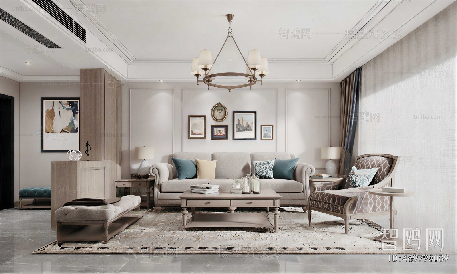 American Style A Living Room