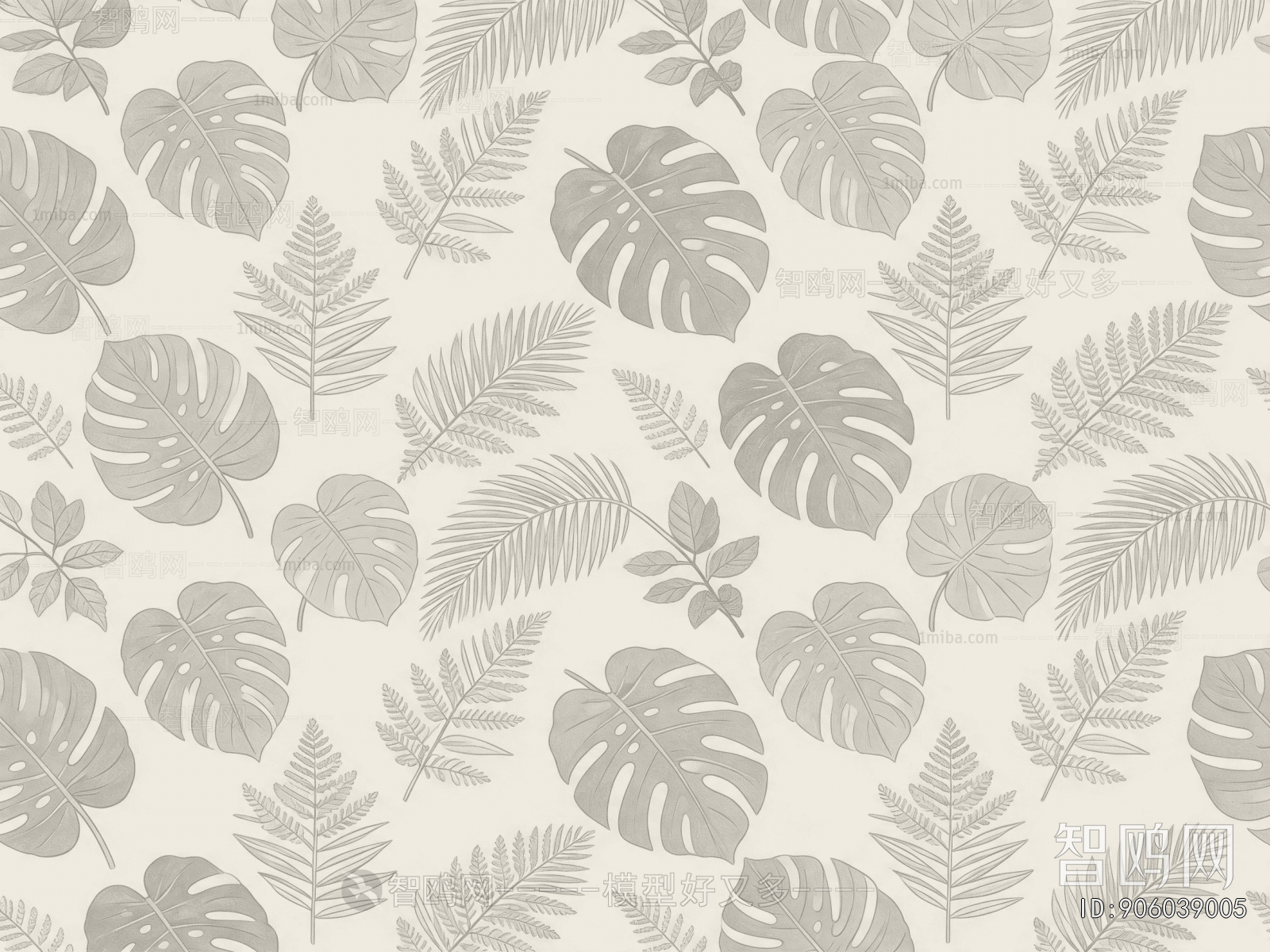 Animal And Plant Pattern Wallpaper