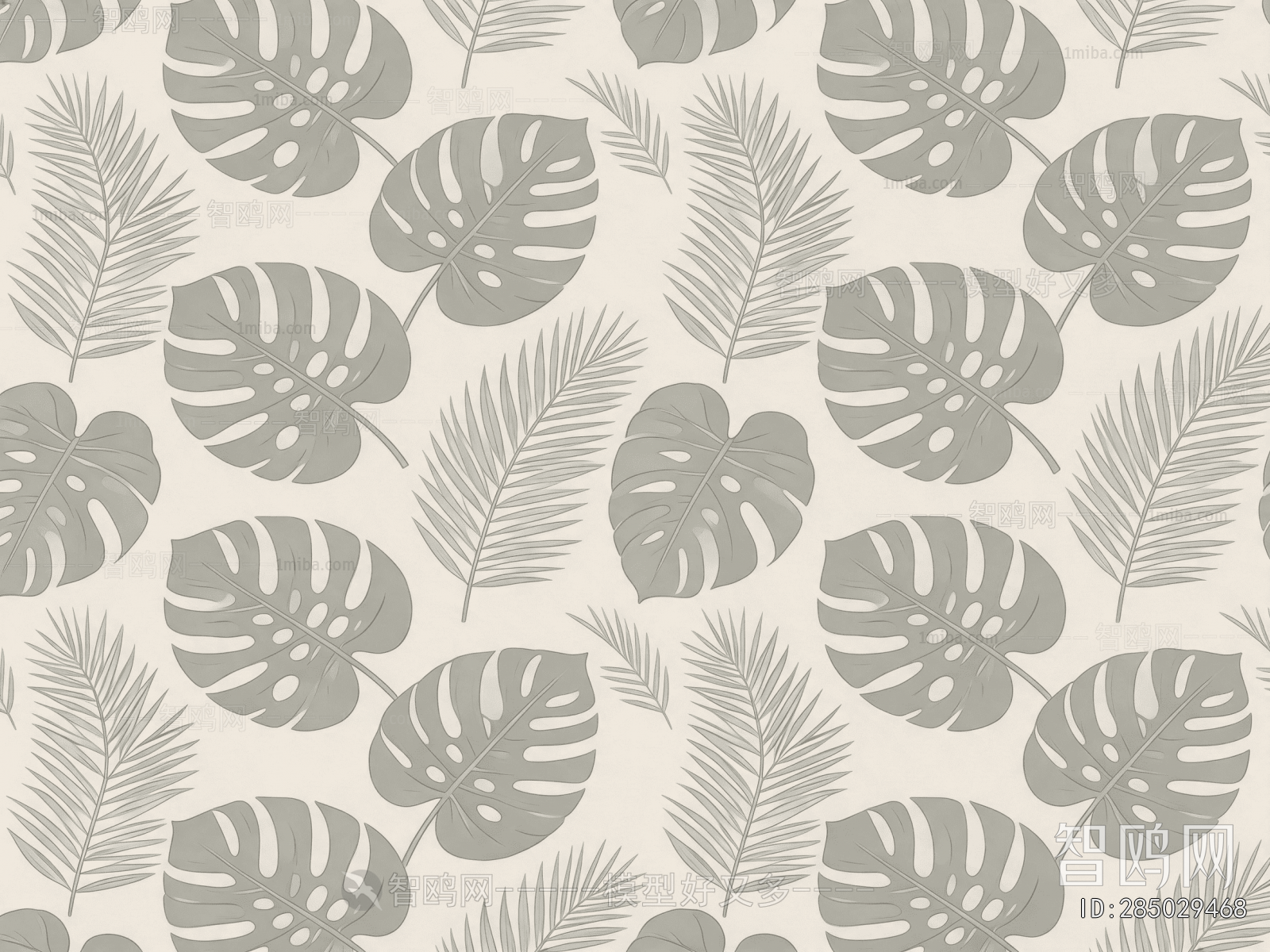 Animal And Plant Pattern Wallpaper