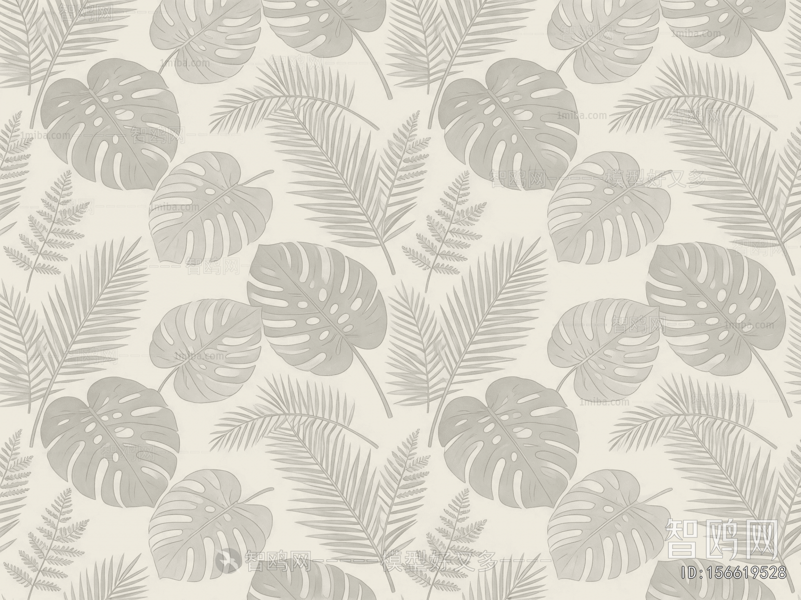 Animal And Plant Pattern Wallpaper