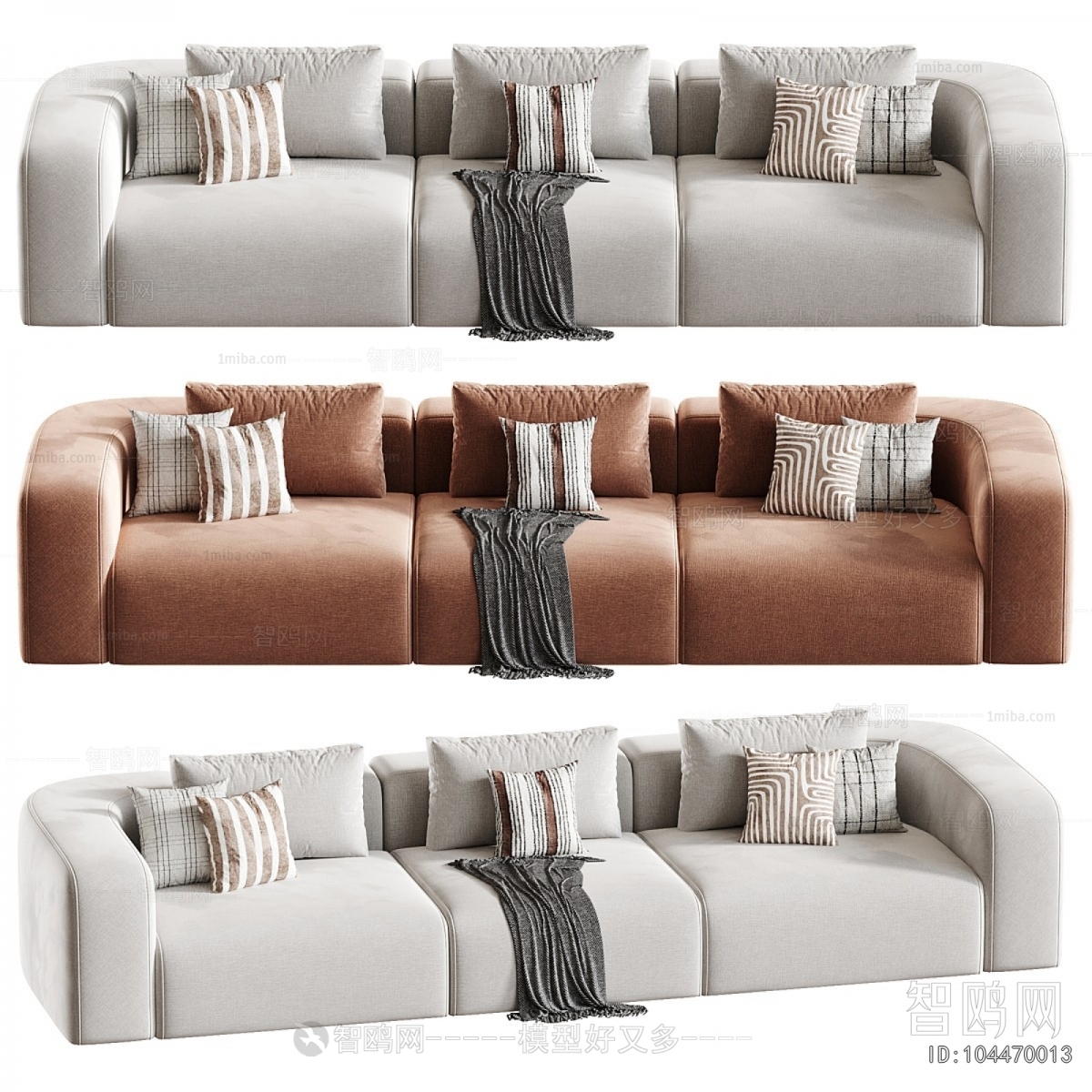 Modern Three-seat Sofa