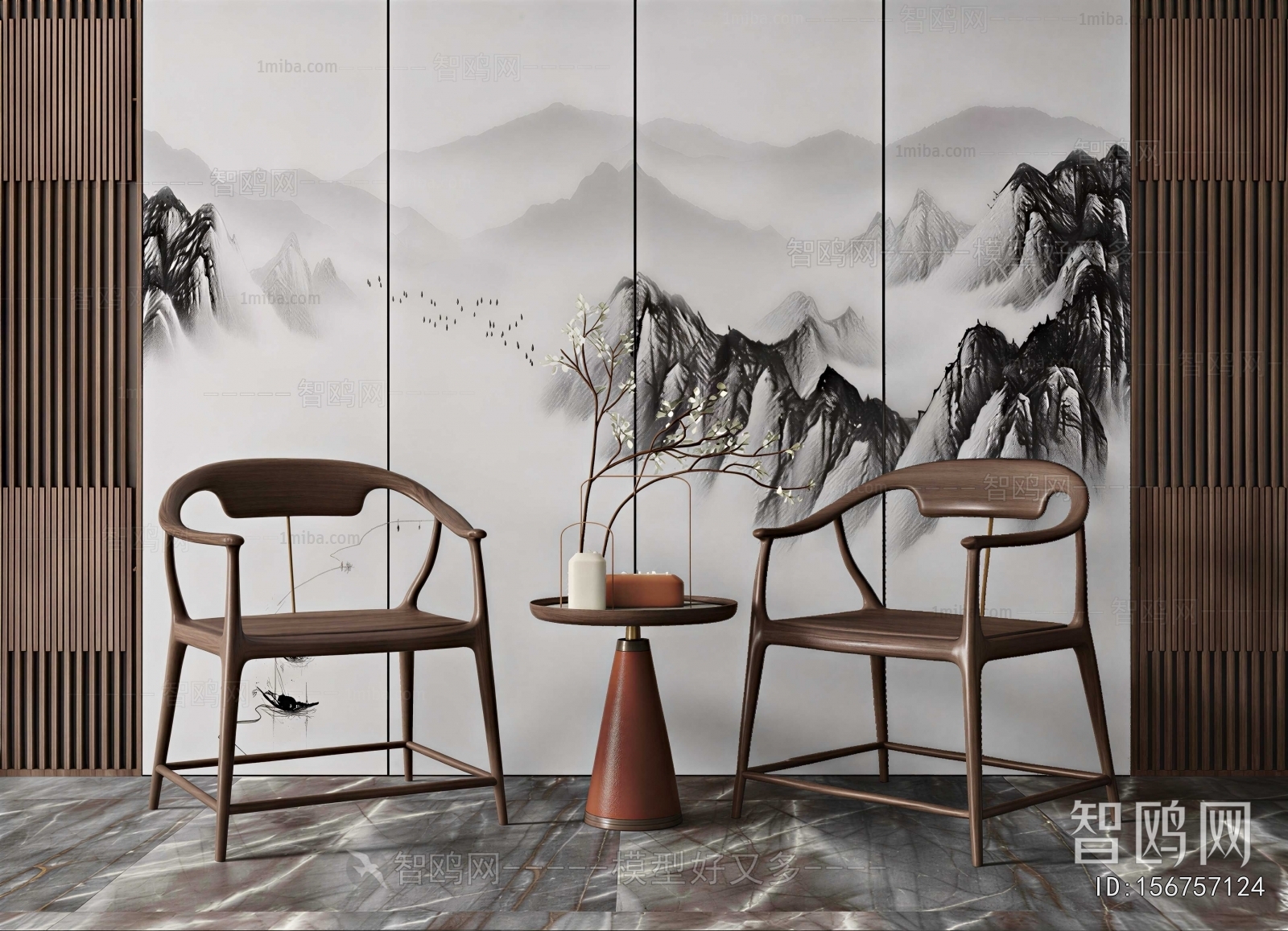 New Chinese Style Dining Room