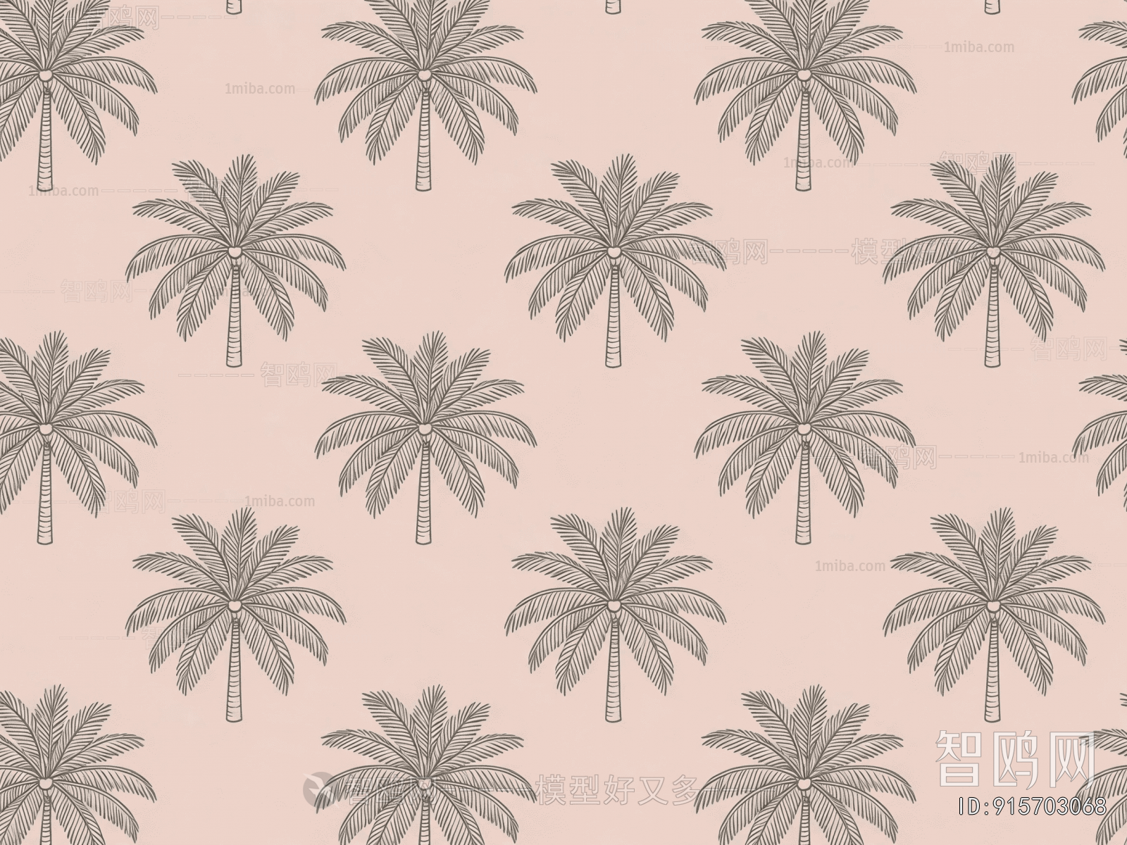 Animal And Plant Pattern Wallpaper